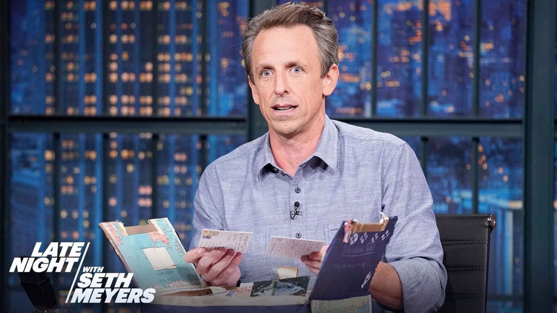 Late Night with Seth Meyers: Corrections" background