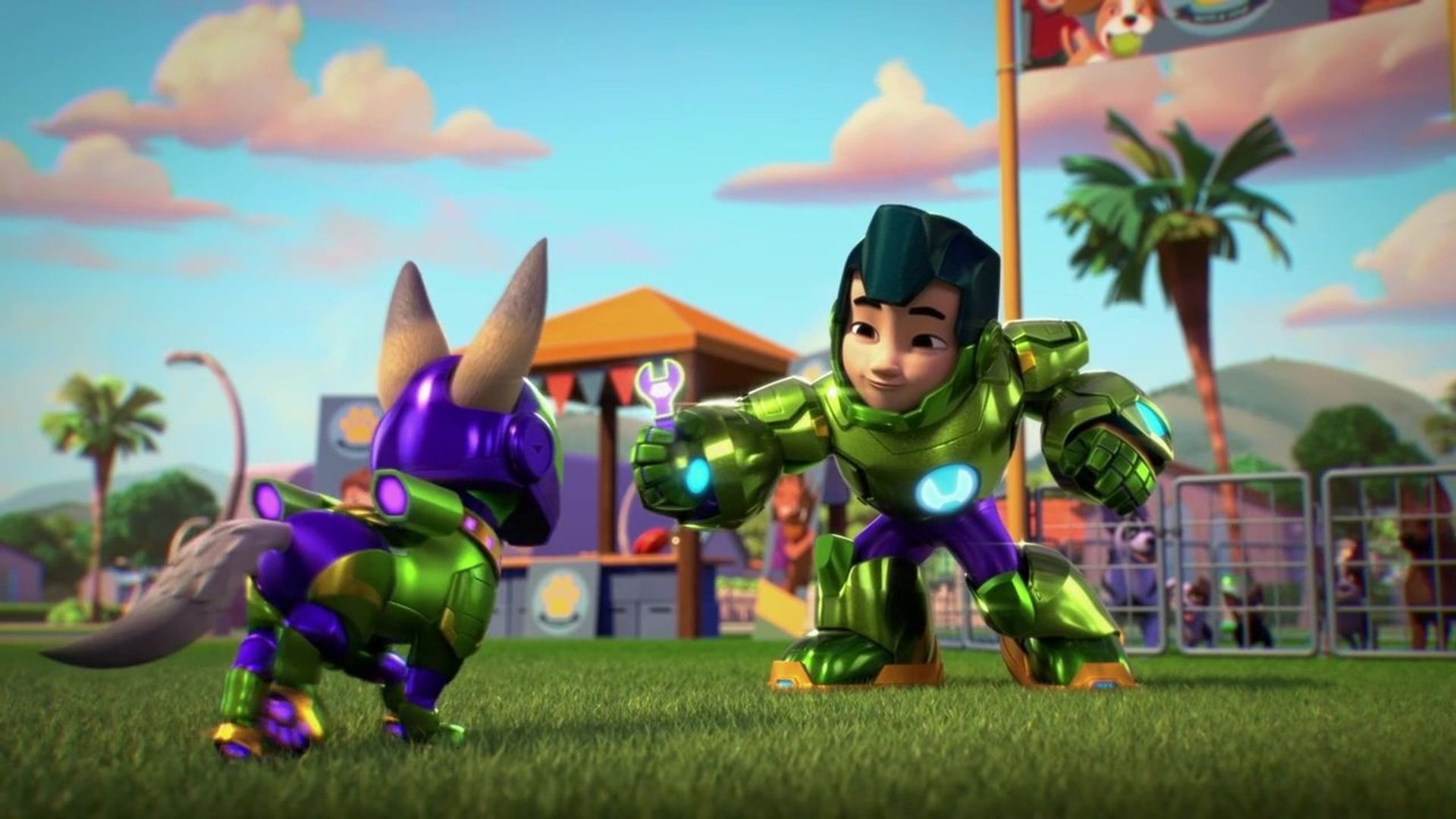 Iron Man and His Awesome Friends background