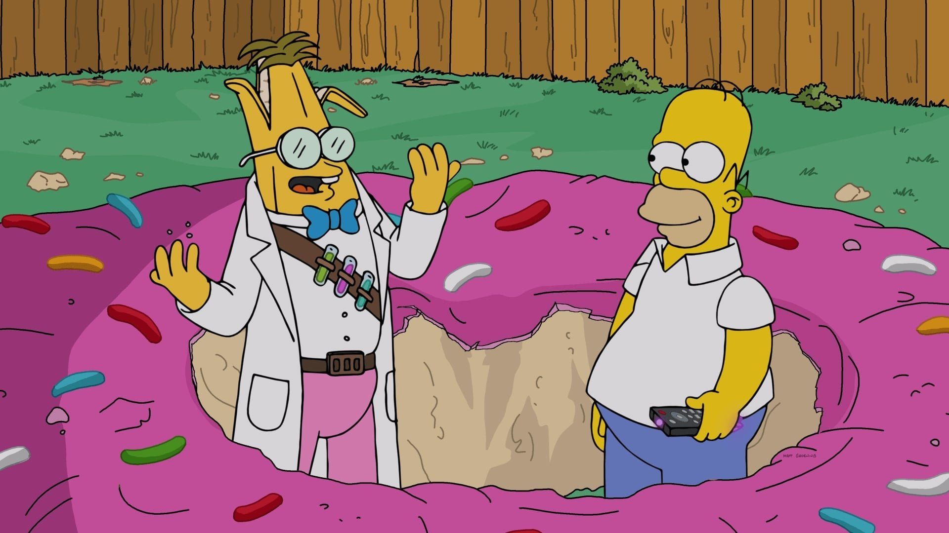 Fortnite x the Simpsons background