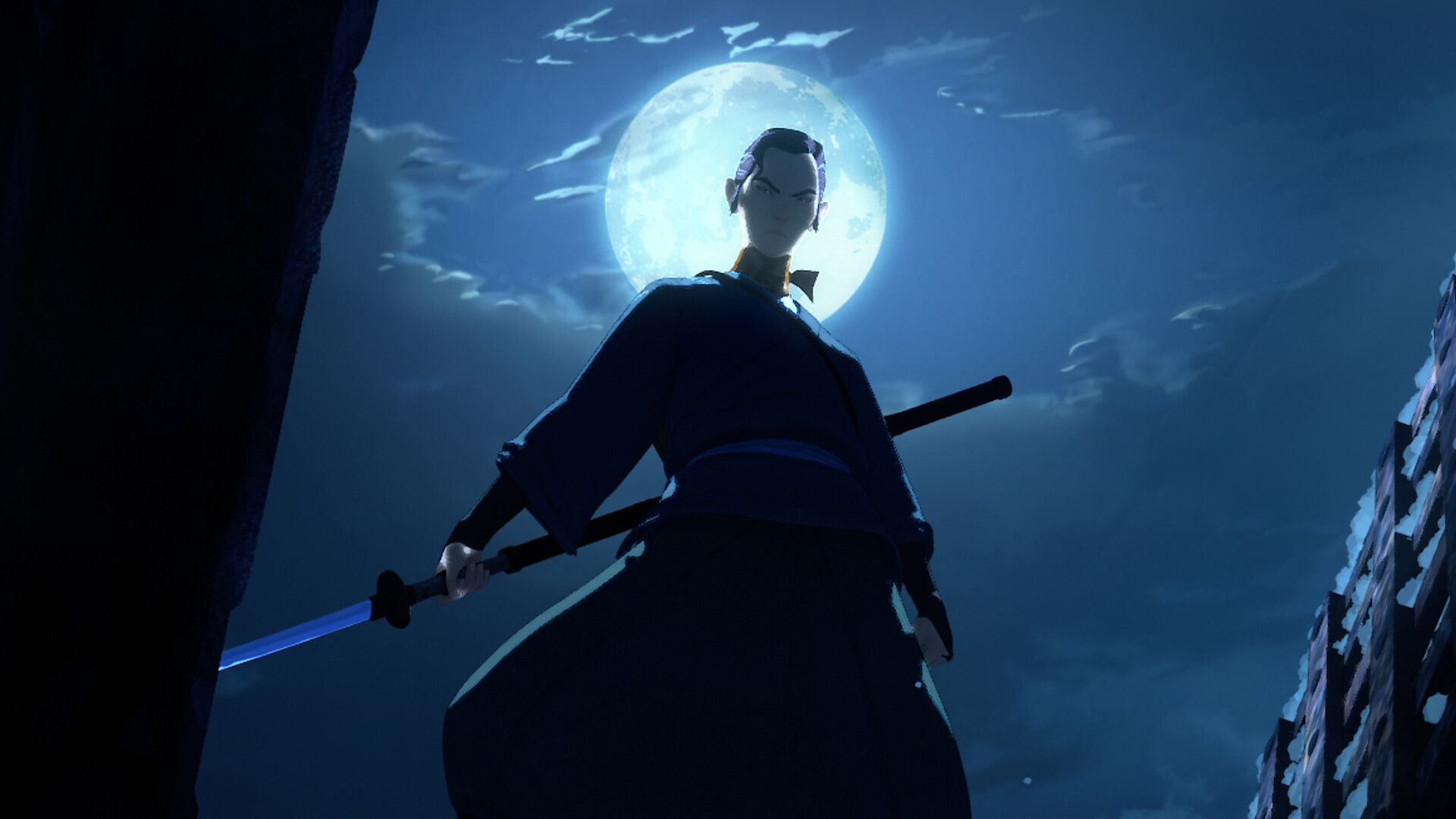 Blue Eye Samurai background