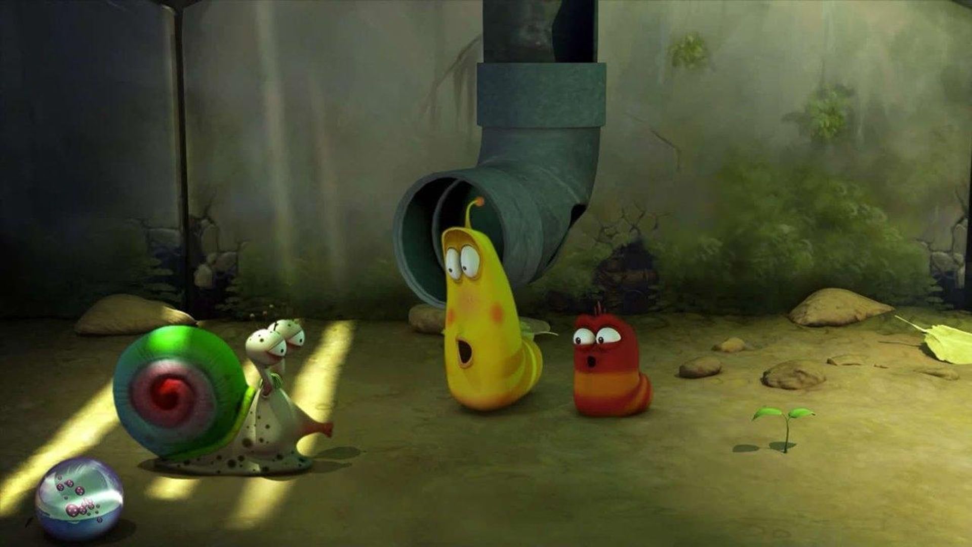 Larva background