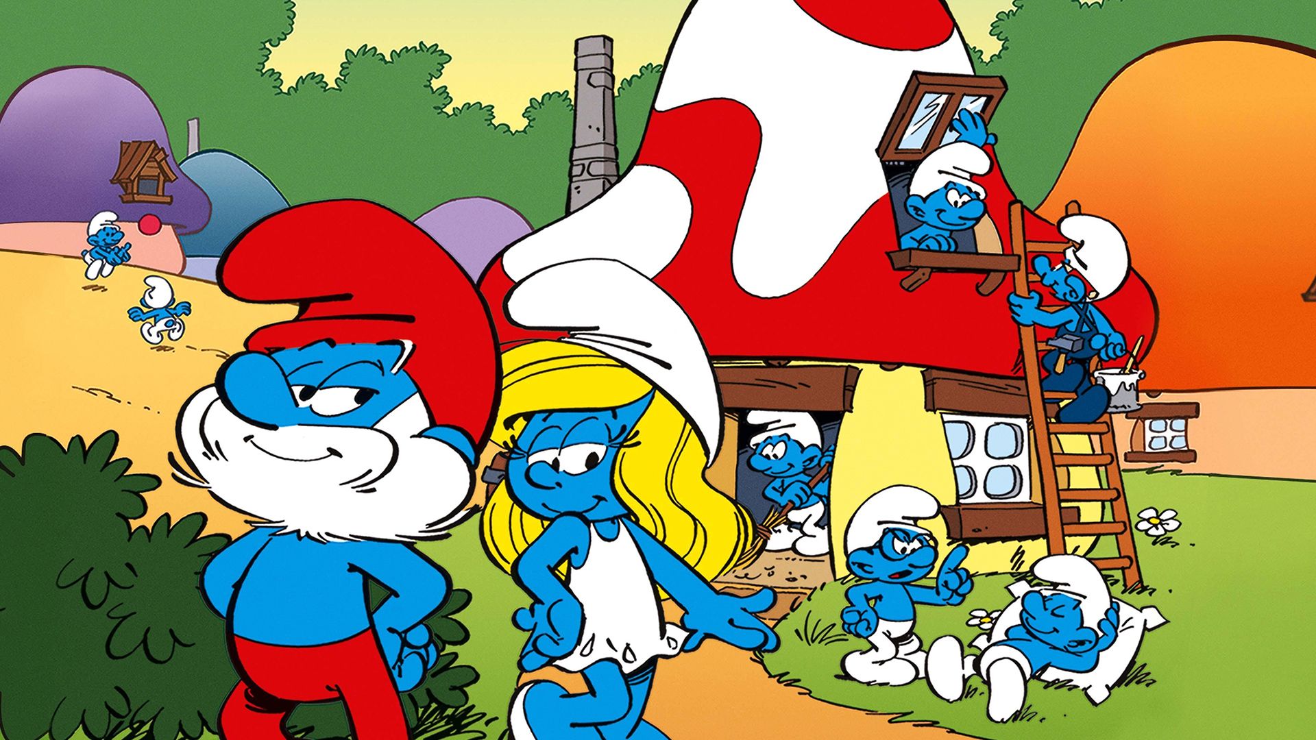The Smurfs background