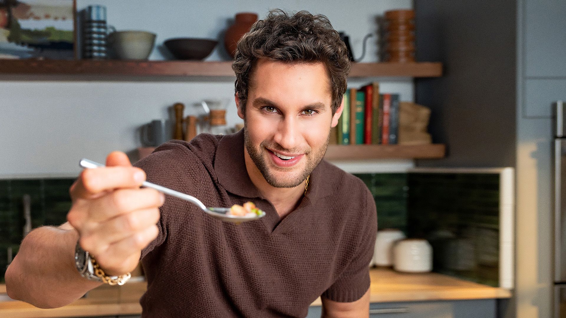 Hot Dish with Franco background