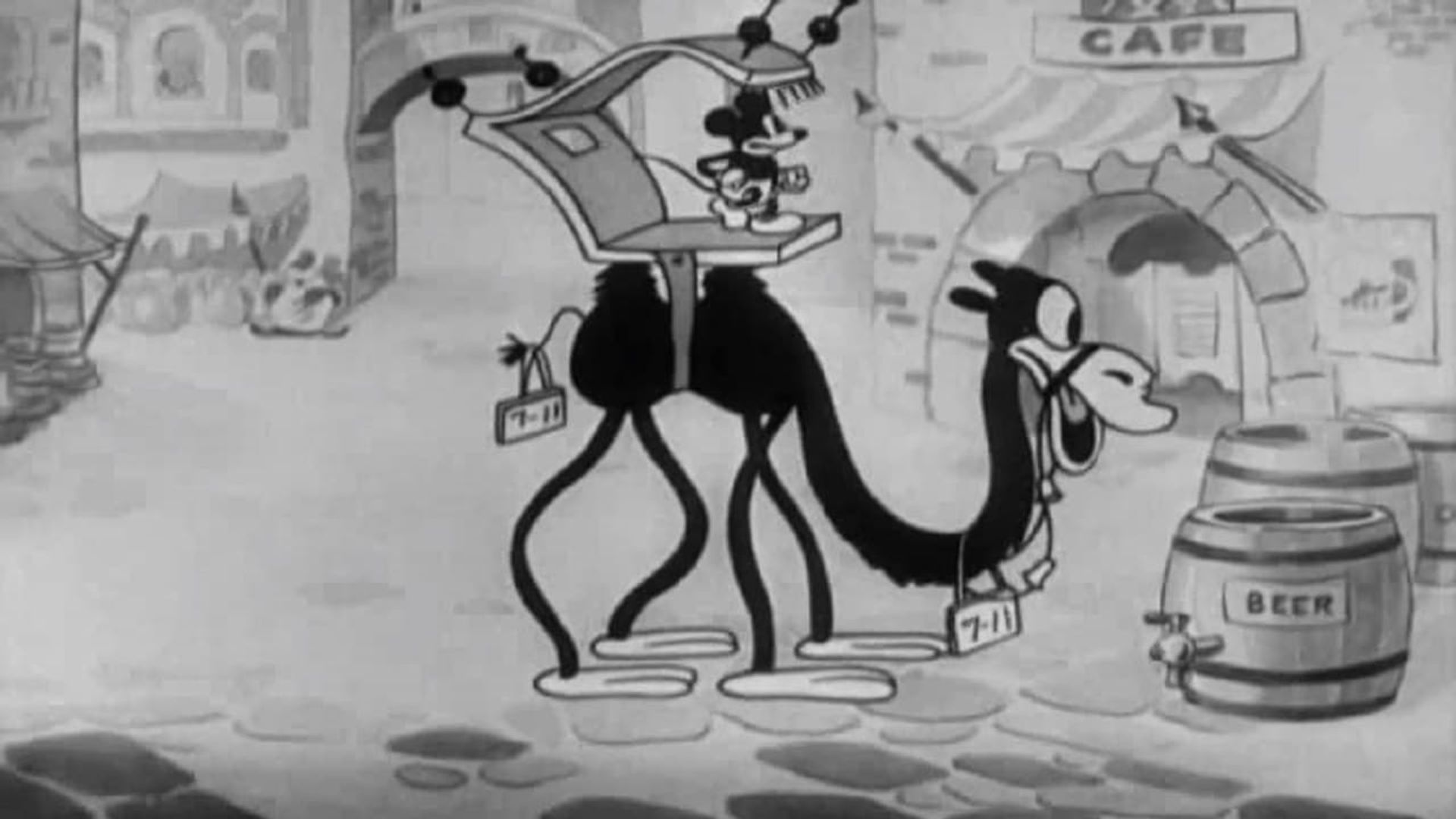 Mickey in Arabia background