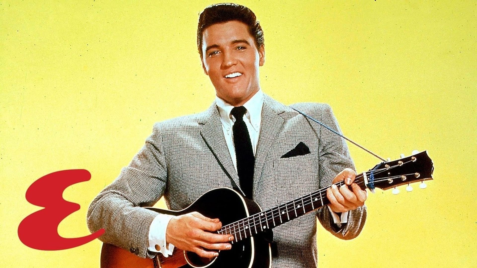 Elvis in Hollywood background