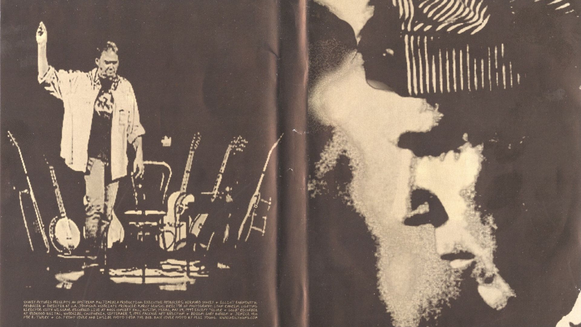 Neil Young: Silver and Gold background