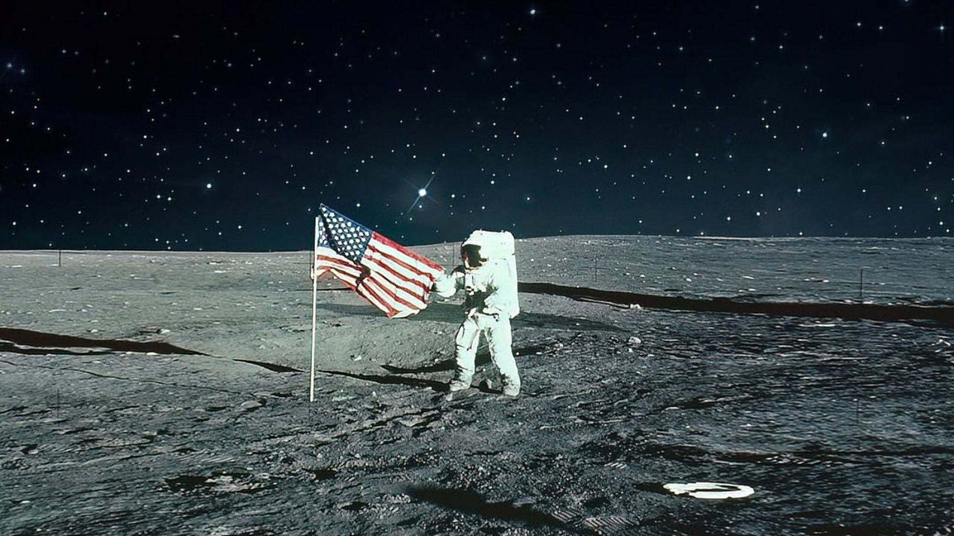 Conspiracy Theory: Did We Land on the Moon? background