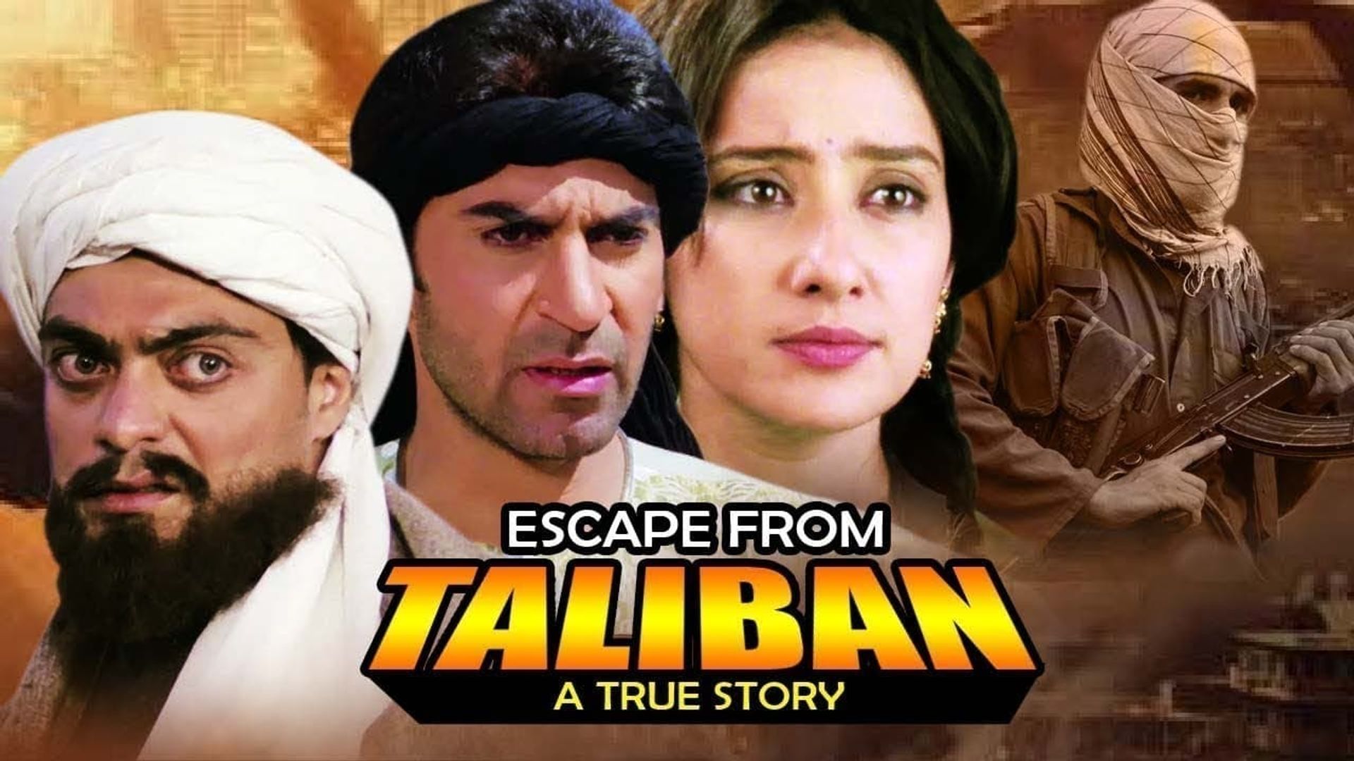 Escape from Taliban background