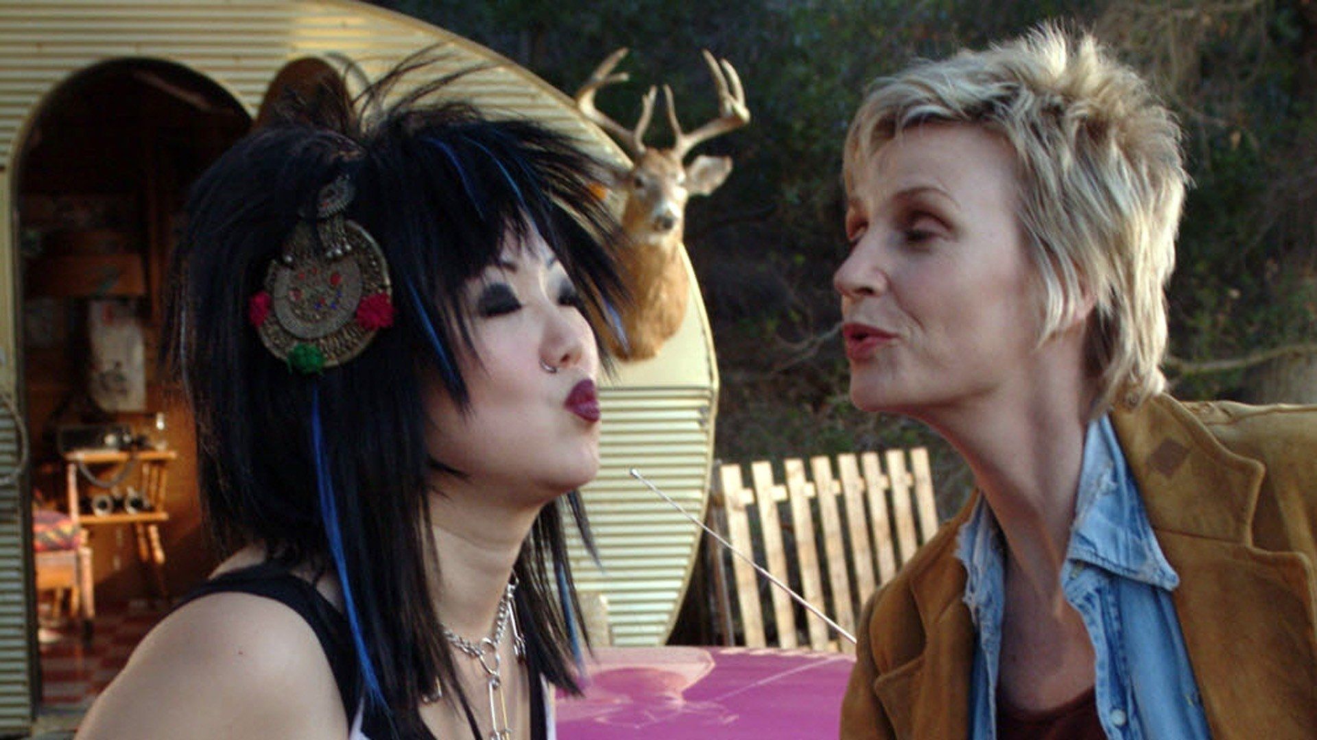 Bam Bam and Celeste background