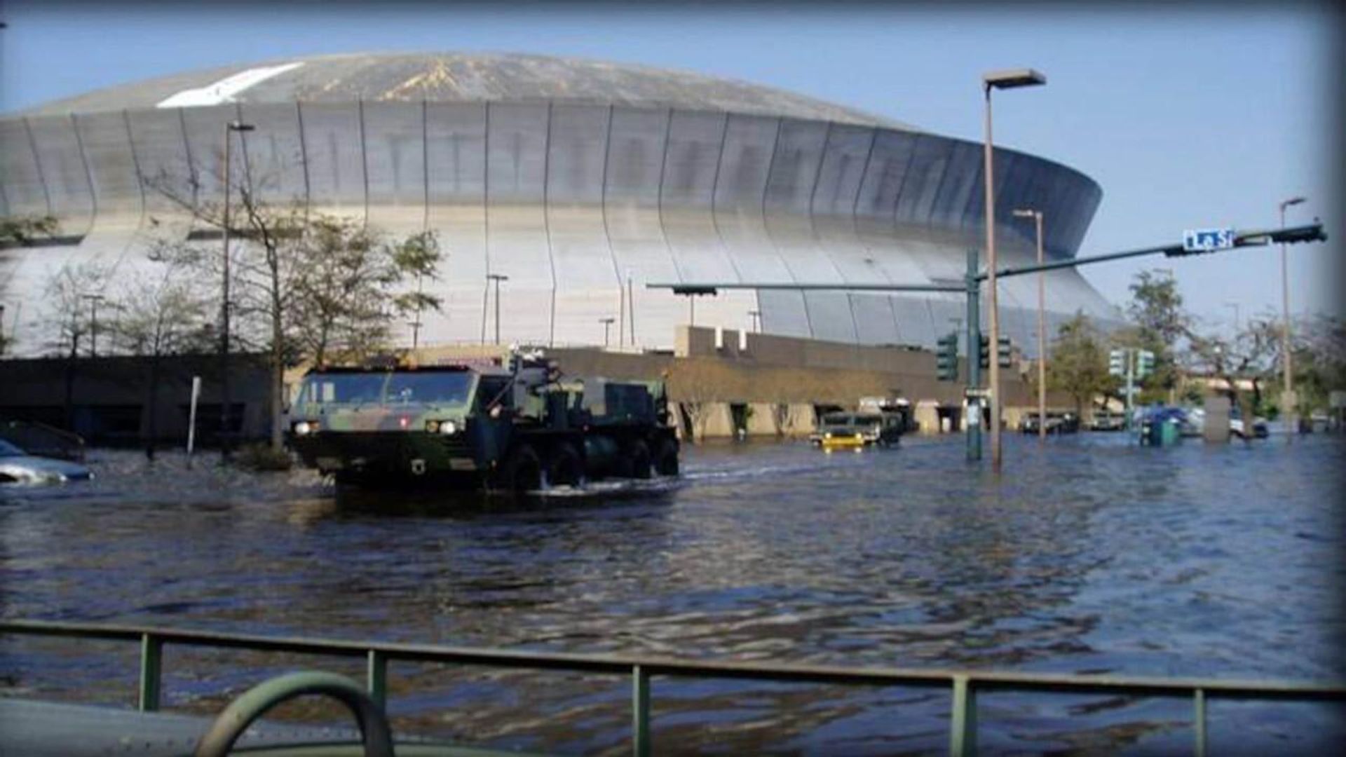 Inside Hurricane Katrina background