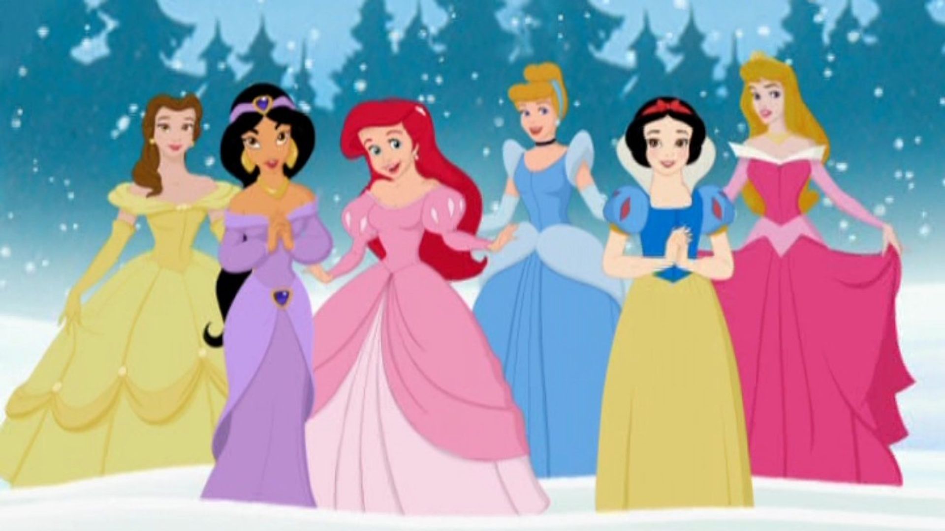 Disney Princess: A Christmas of Enchantment background