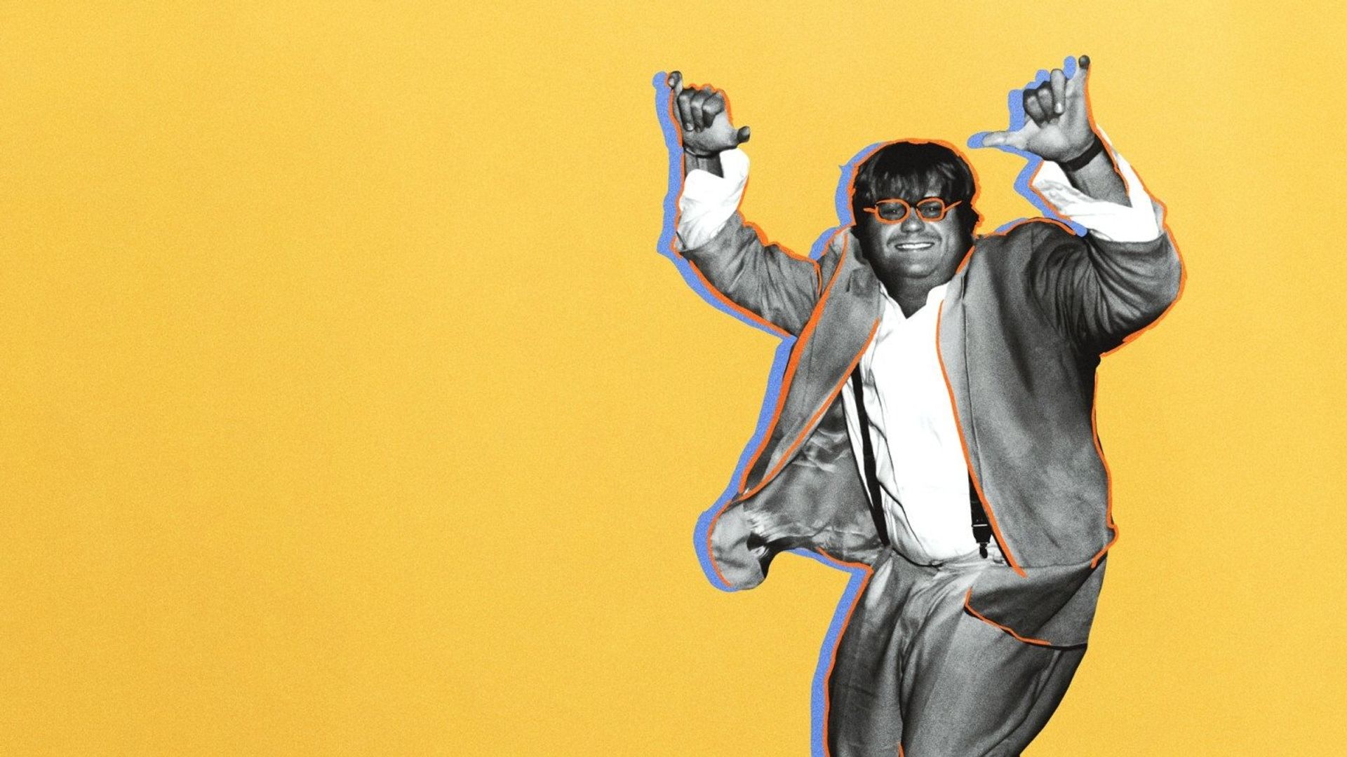 Biography: Chris Farley - Anything for a Laugh background