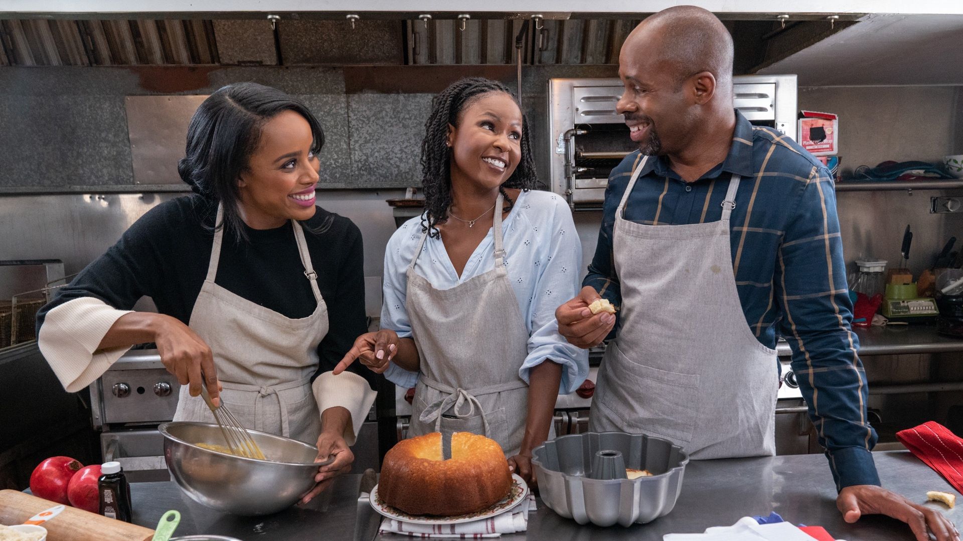 Baking Christmas background