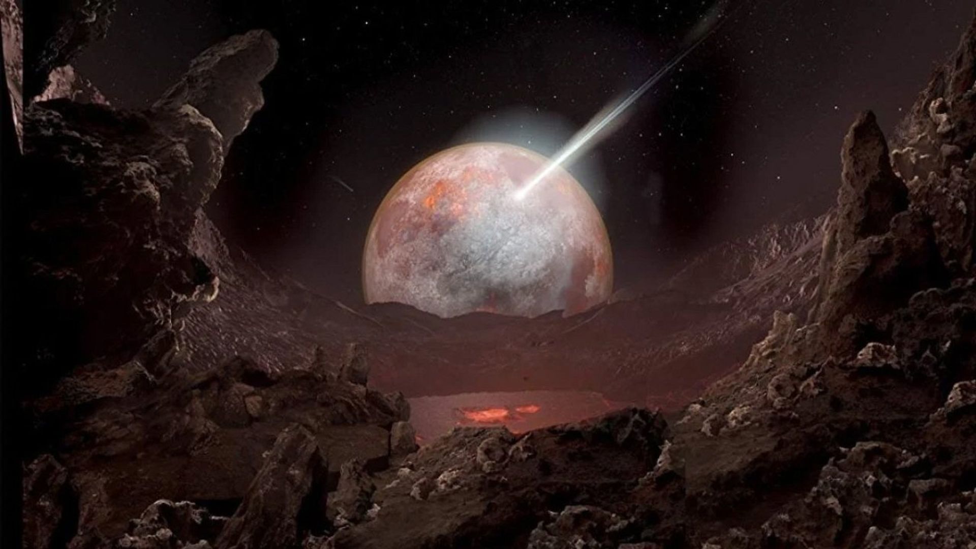Birth of Planet Earth background