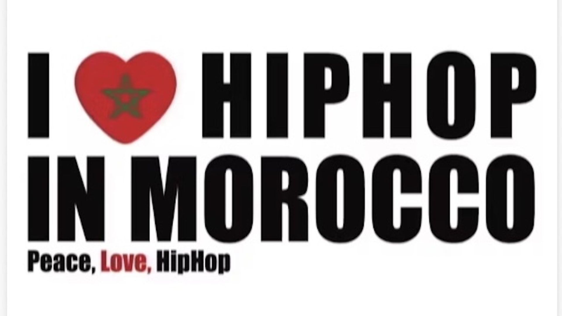I Love Hip Hop in Morocco background
