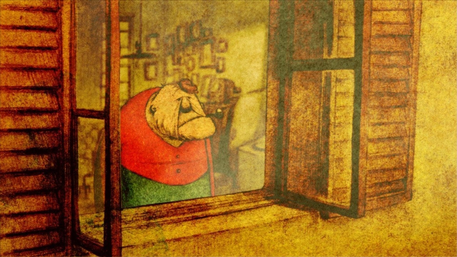 The House of Small Cubes background