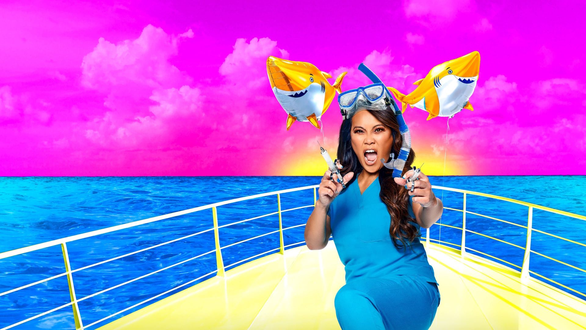 Dr. Pimple Popper Pops Shark Week background