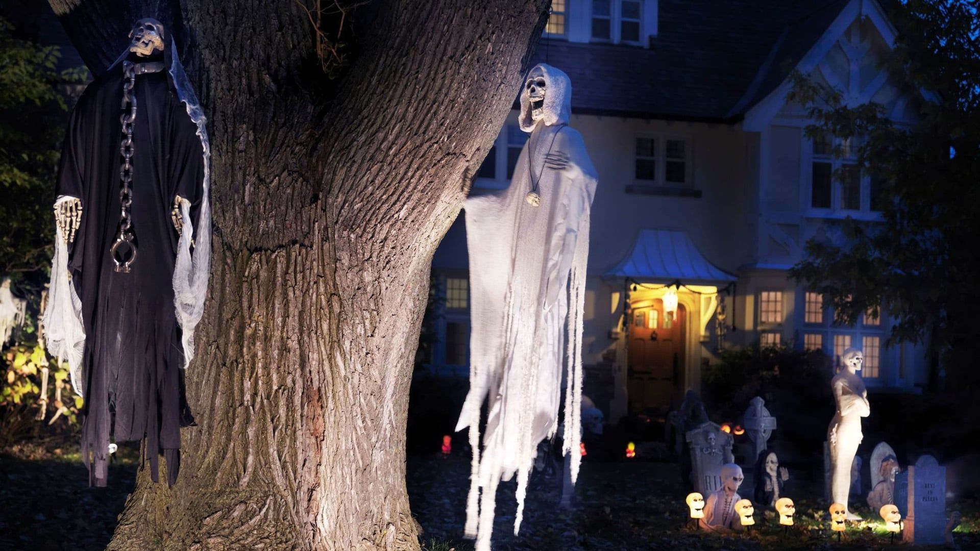 The Real Story of Halloween background