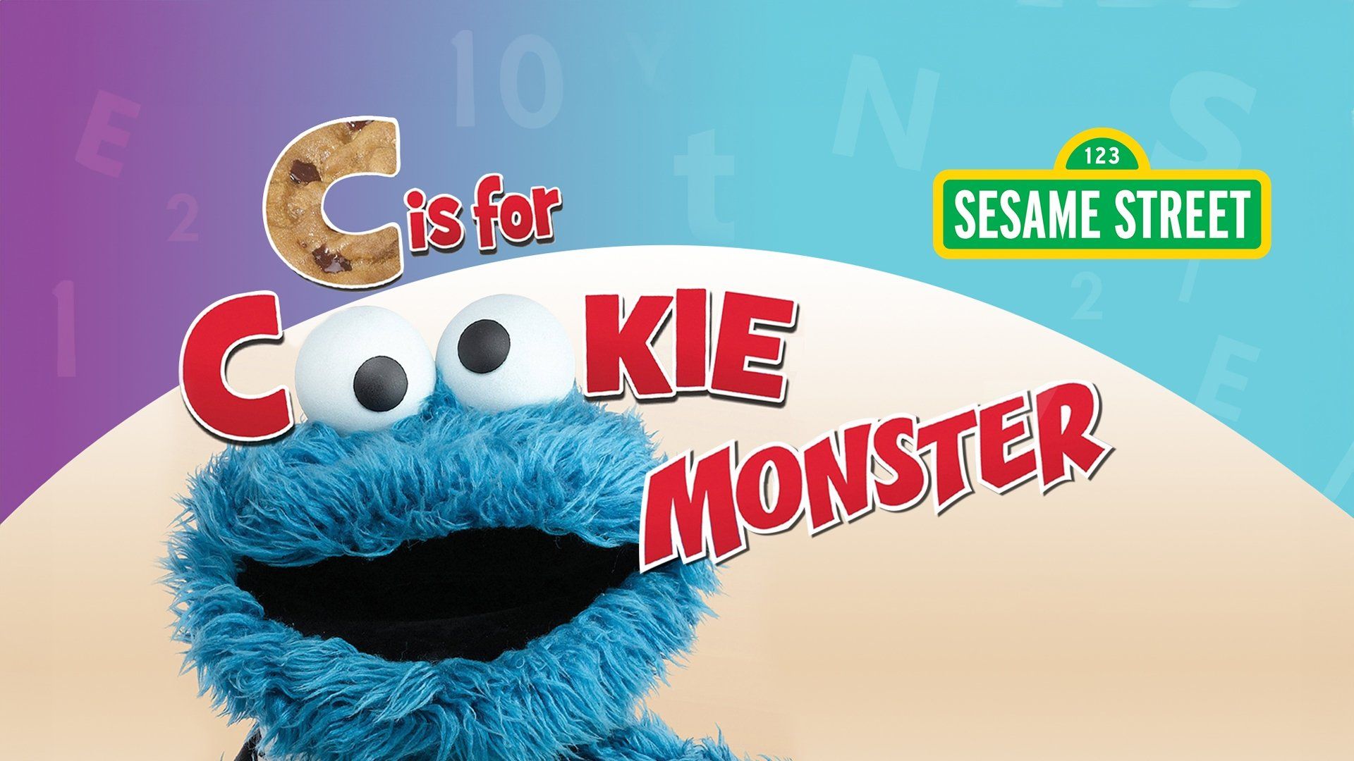 Sesame Street: C is for Cookie Monster background