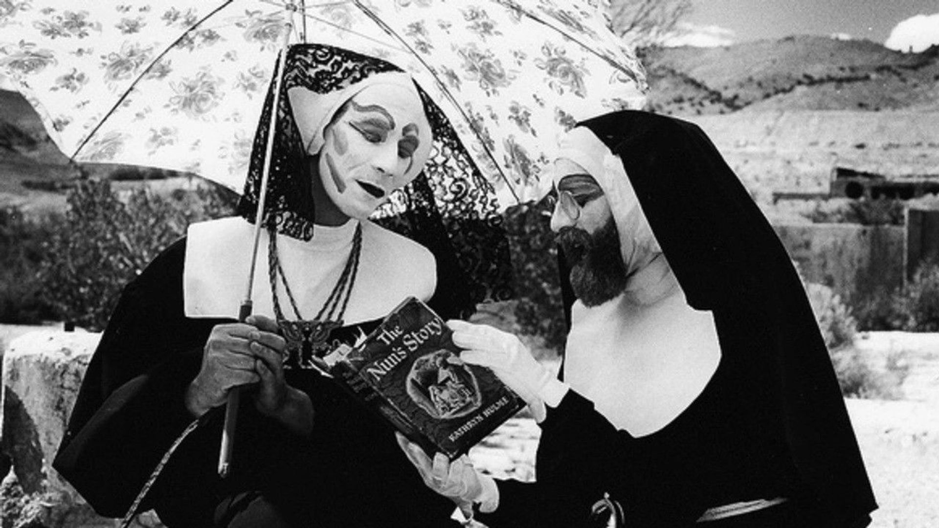 Joy! Portrait of a Nun background