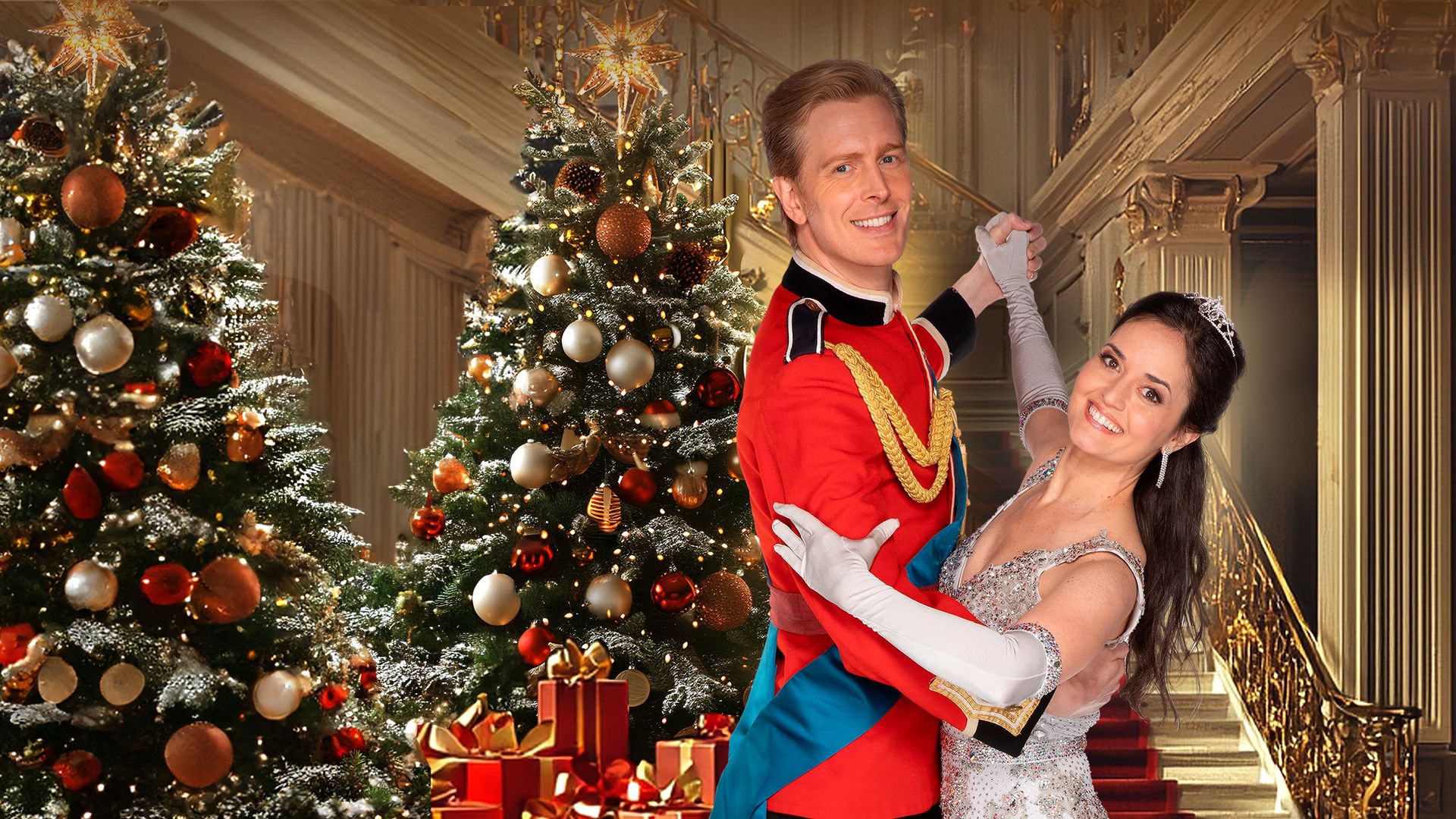 A Cinderella Christmas Ball background