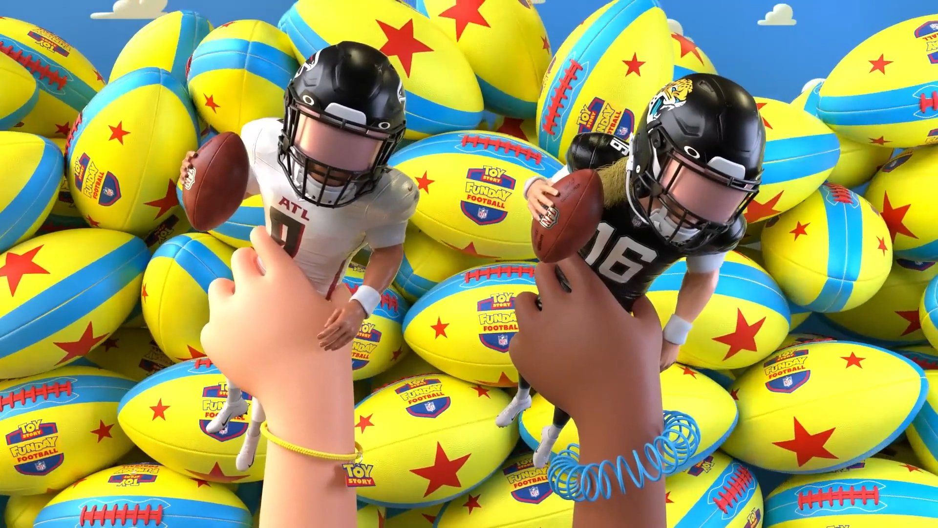 Toy Story Funday Football background