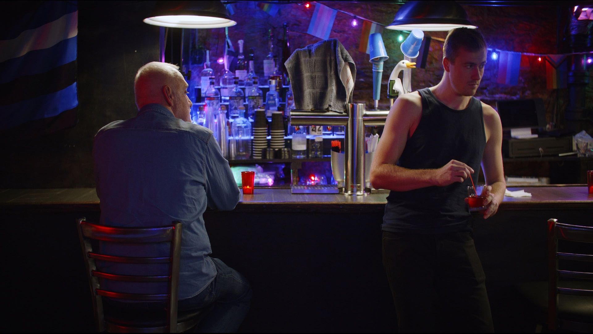 Bar. Boy. background