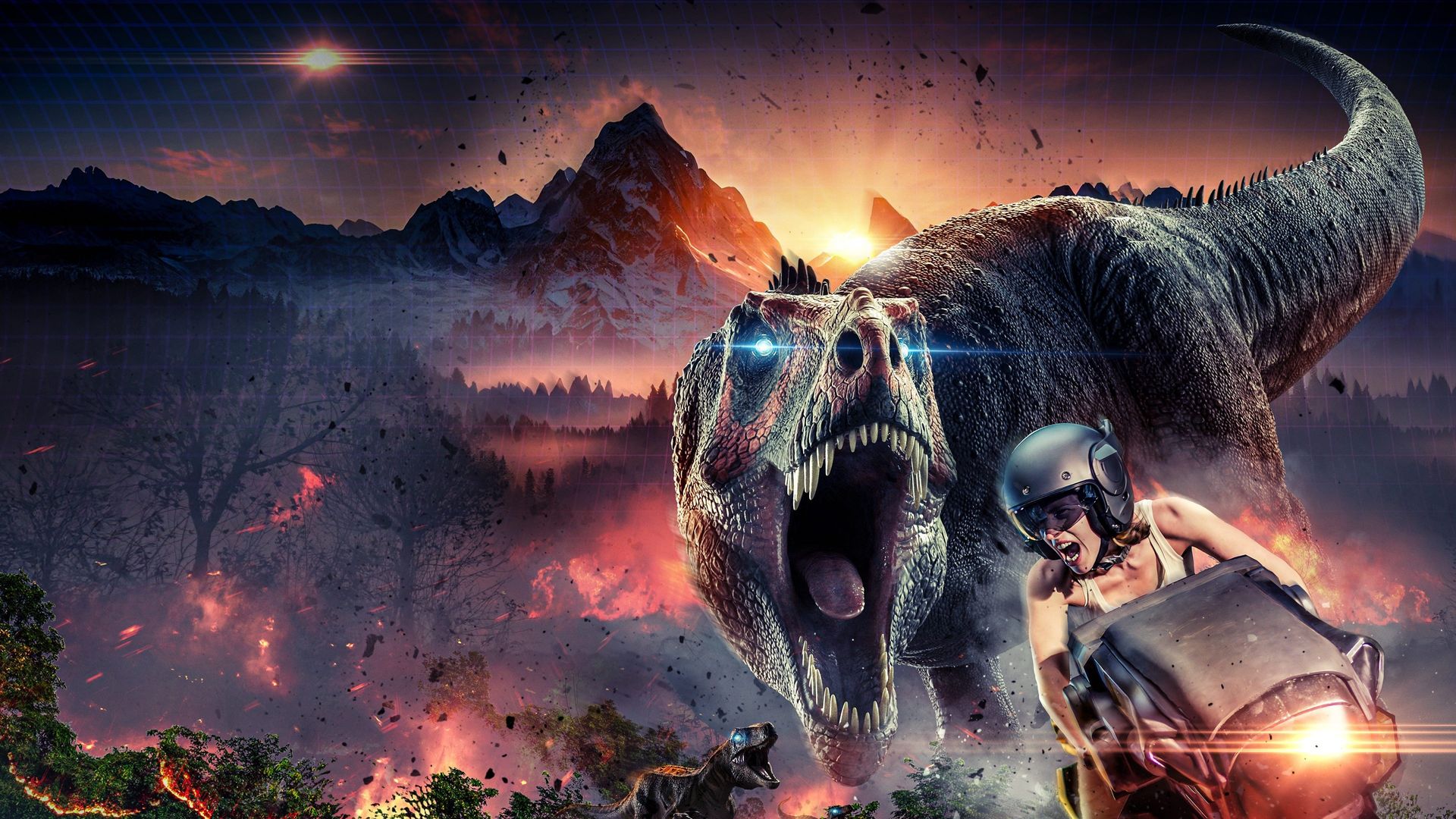 The Jurassic Games: Extinction background