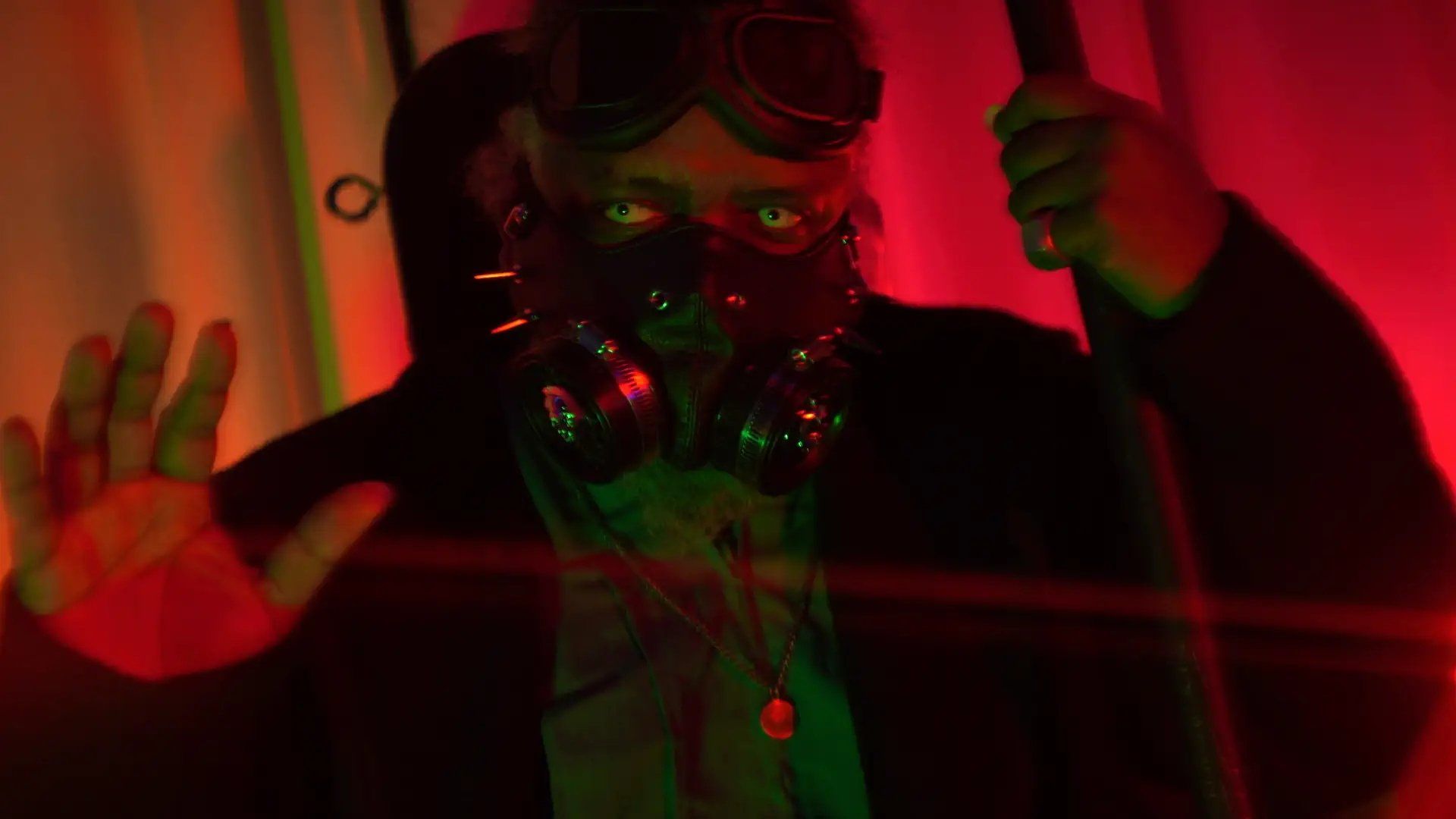 Gasmask Girl background