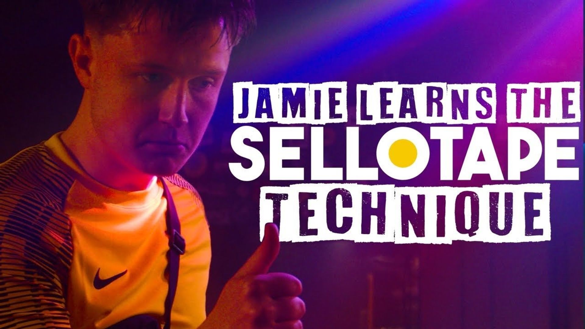 Jamie Learns the Sellotape Technique background