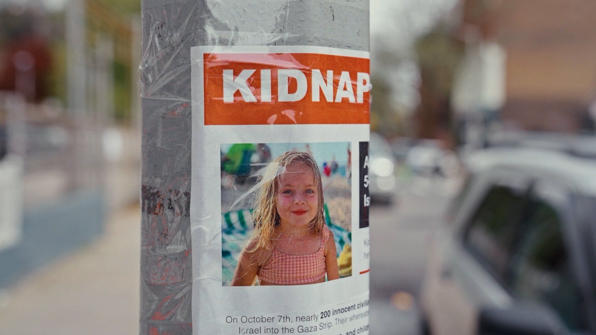TORN: The Israel-Palestine Poster War on New York City Streets background