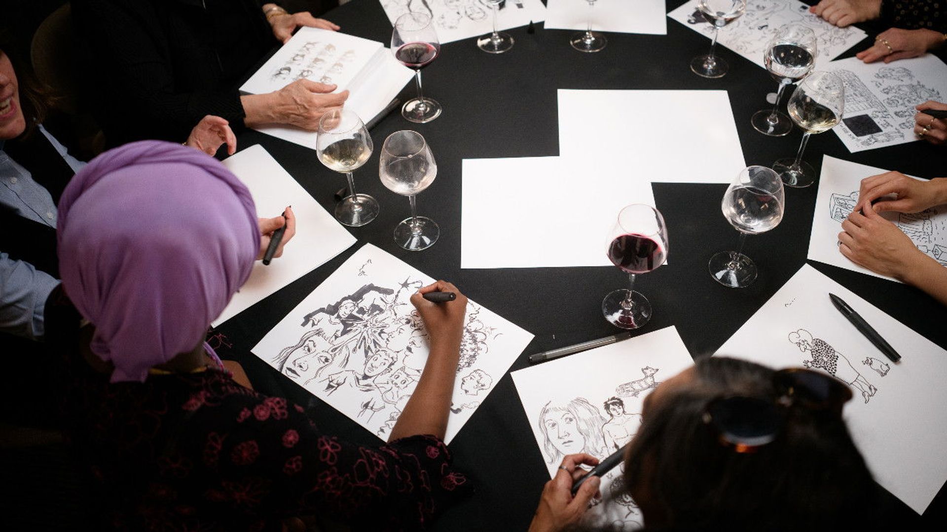 Women Laughing background