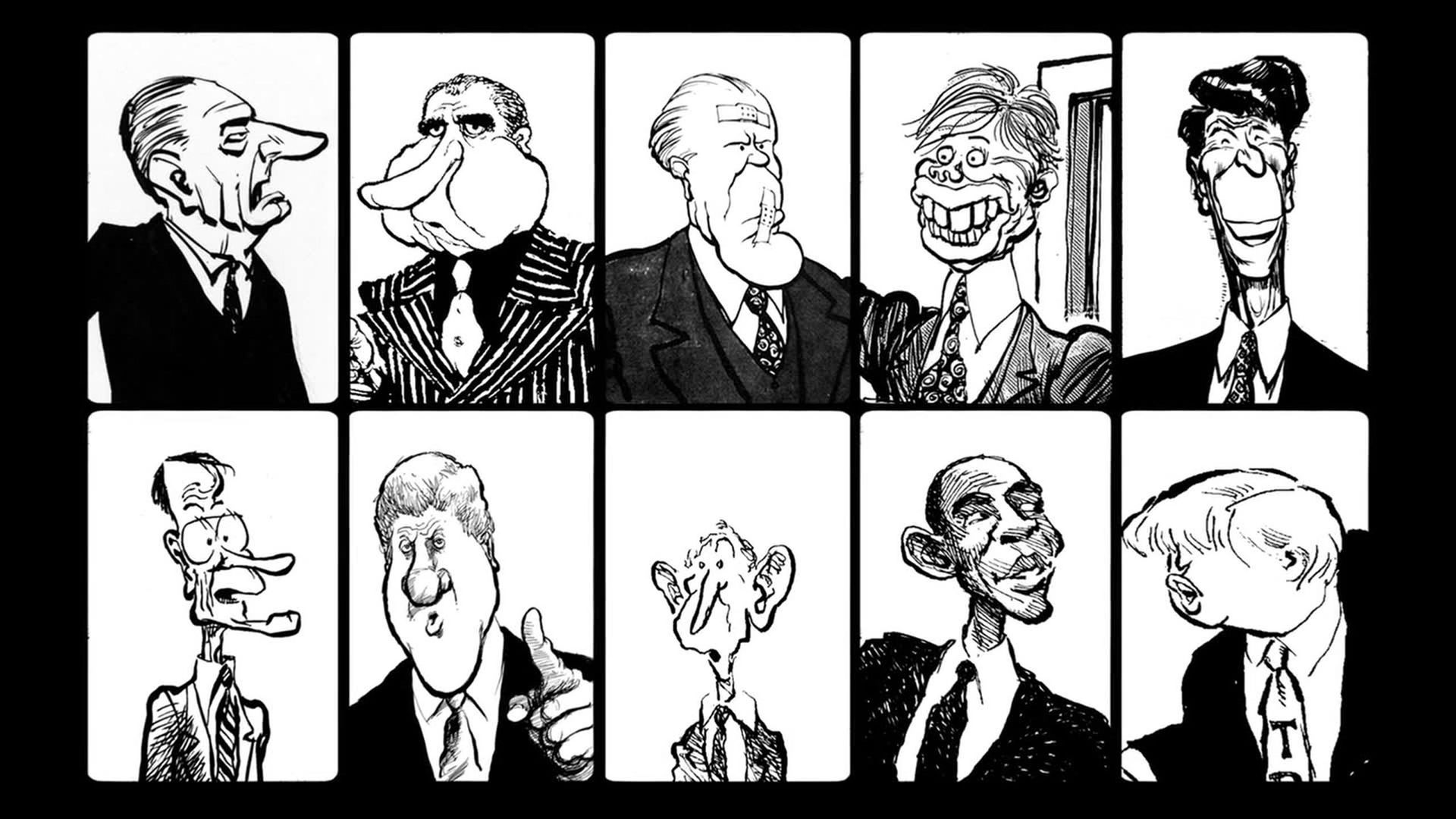 A Savage Art: The Life & Cartoons of Pat Oliphant background