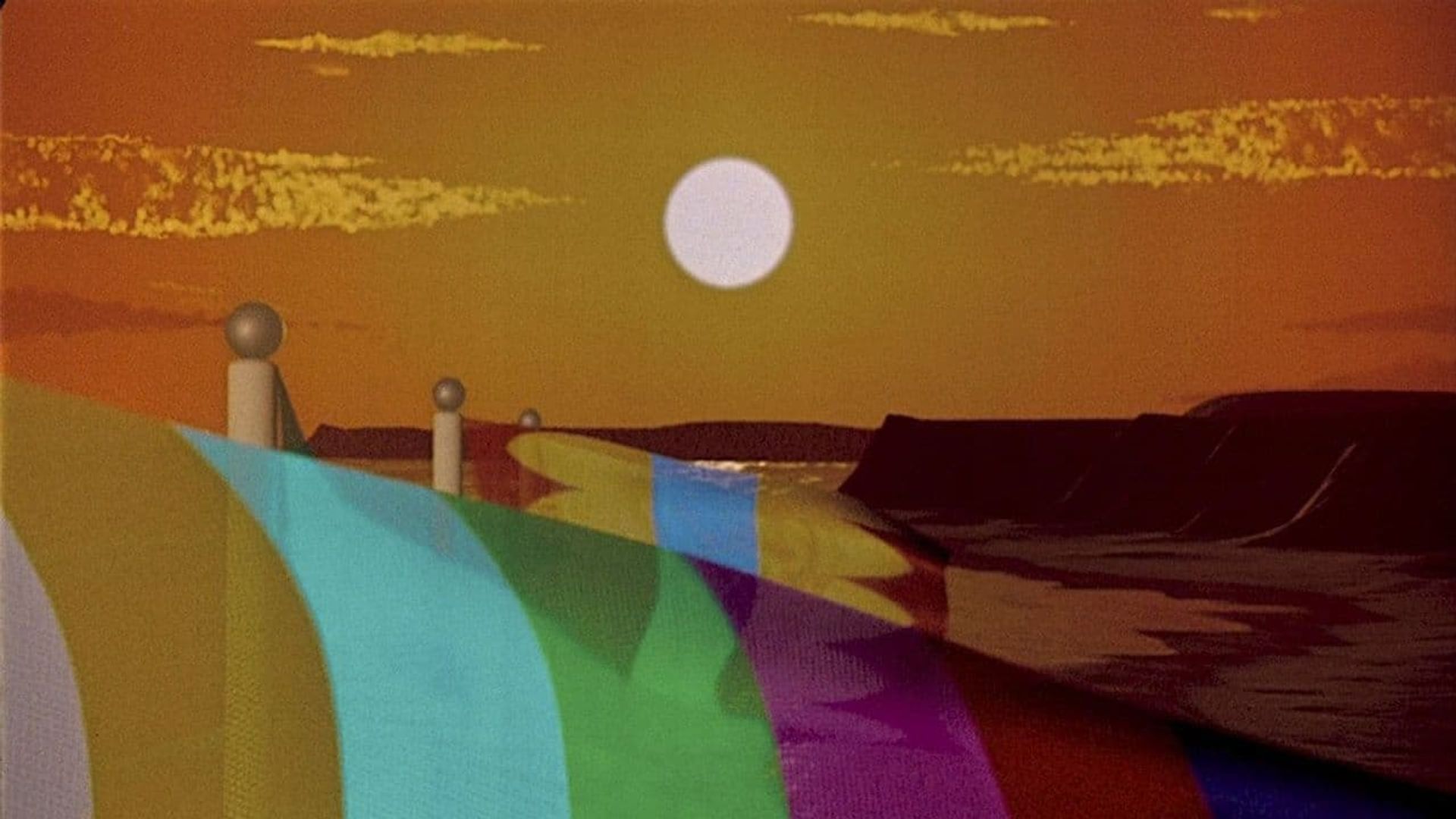 Flags and Waves background