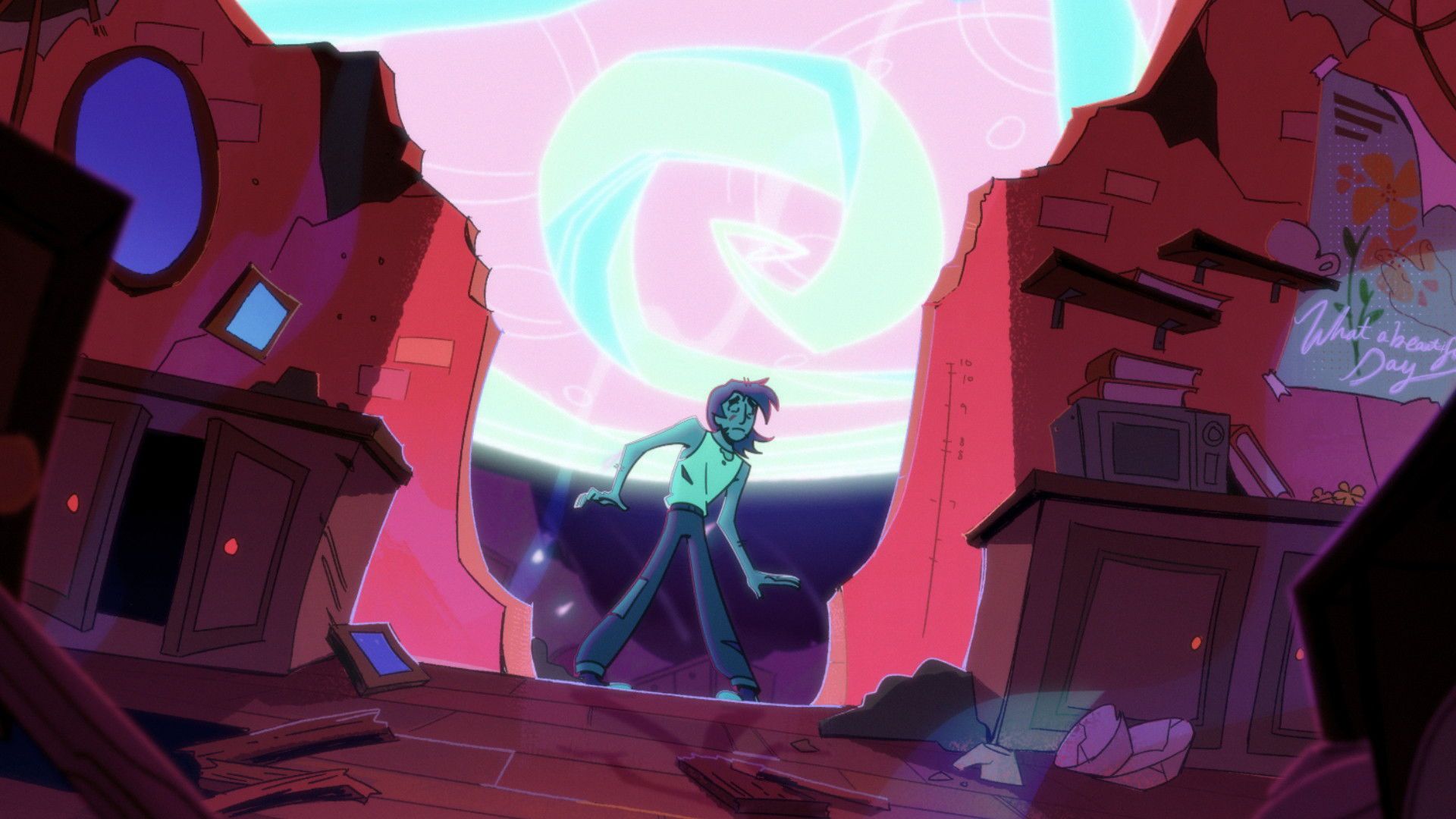 On the Line background