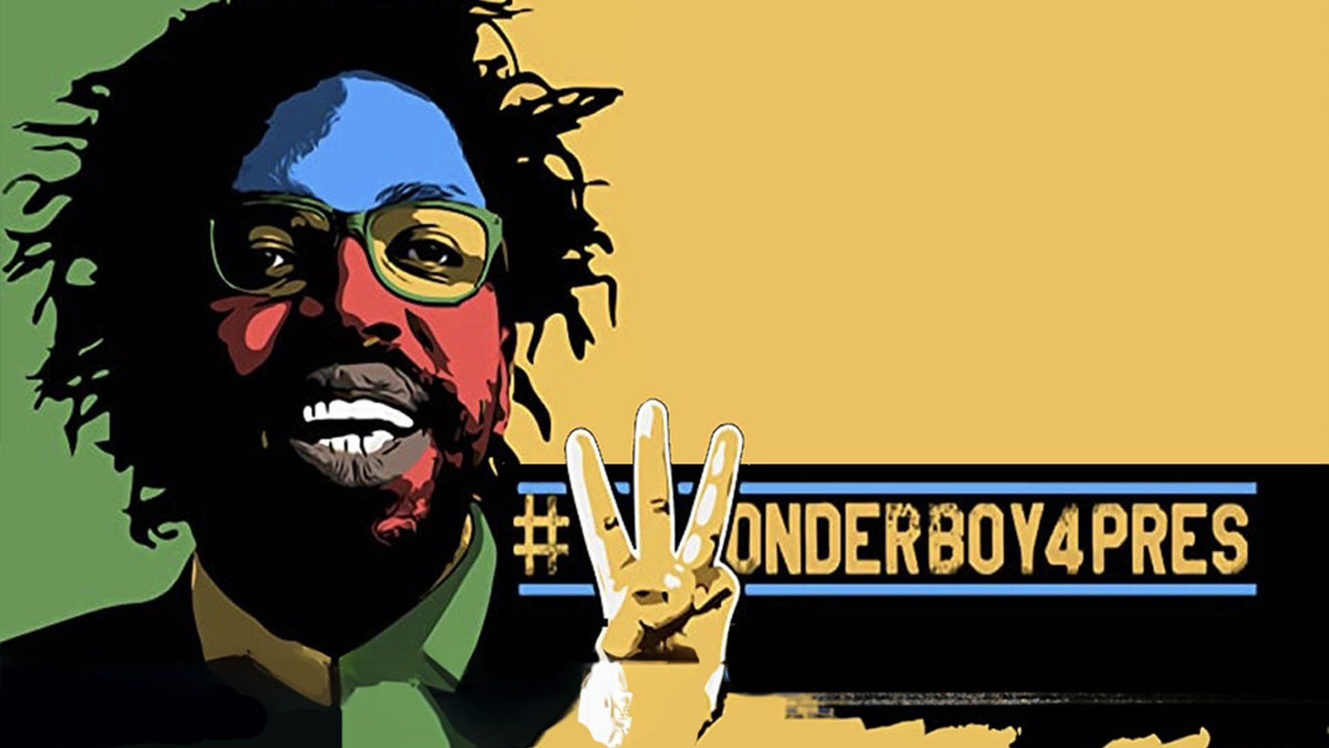 Wonder Boy for President background