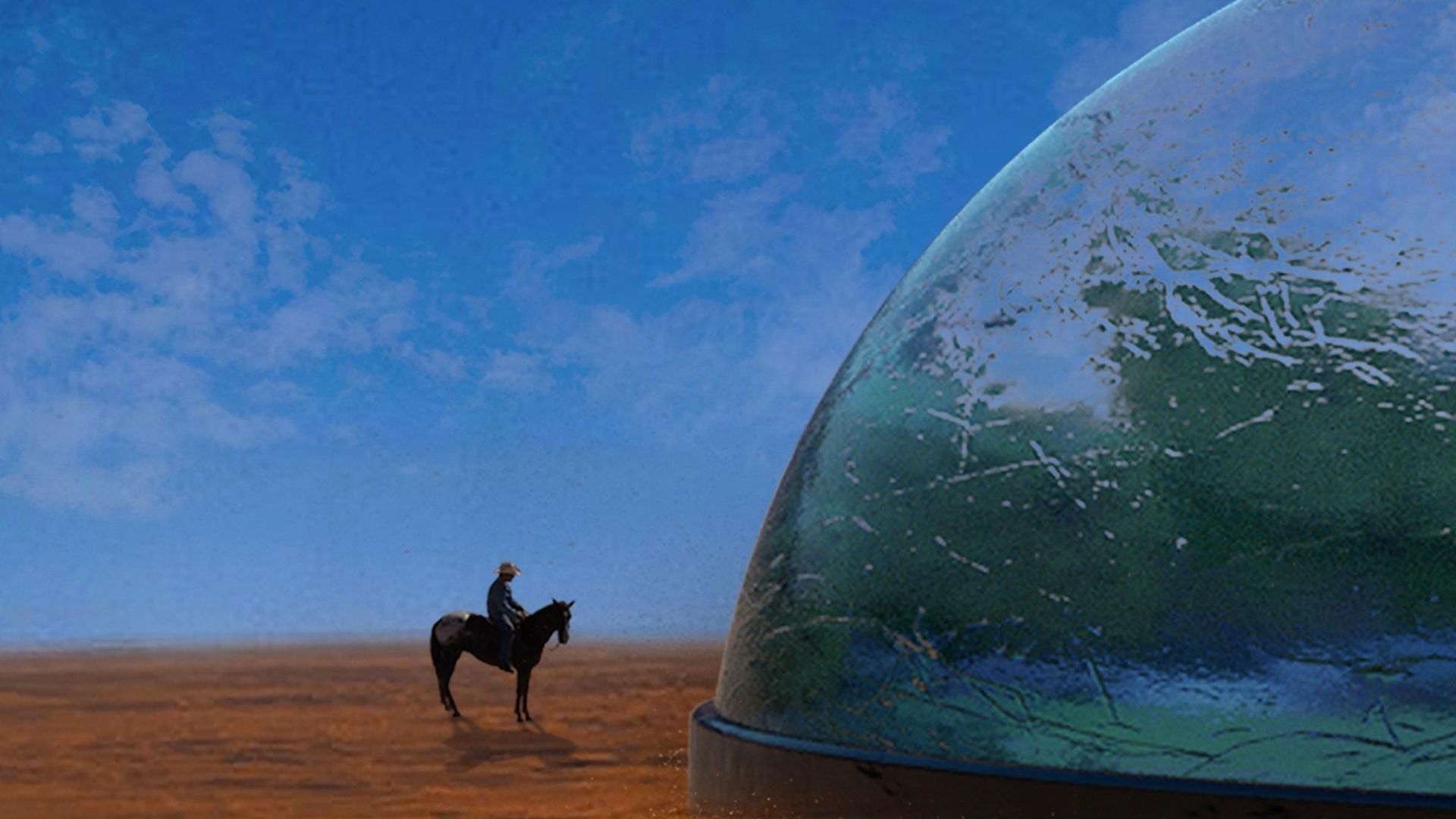 Blue Skies on Mars background