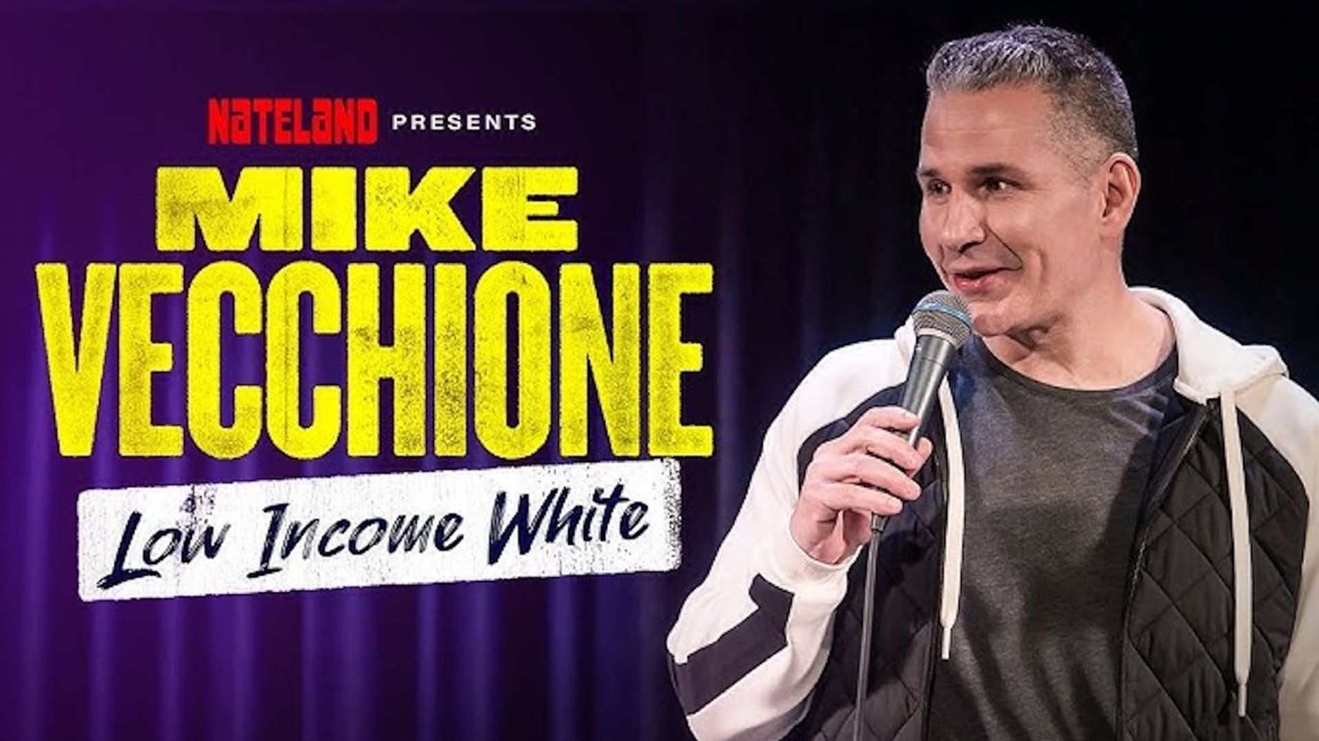 Mike Vecchione: Low Income White background