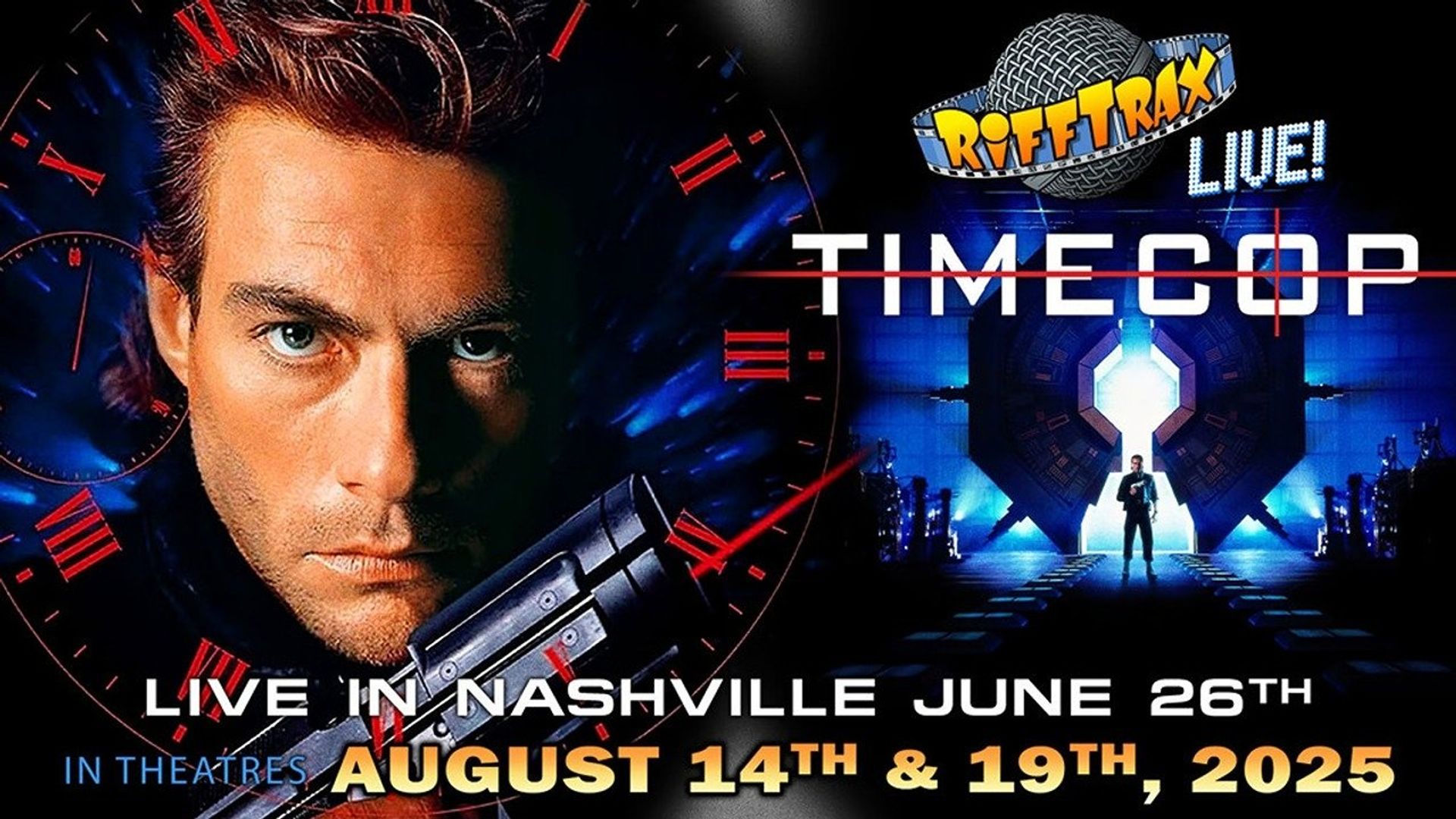 RiffTrax Live: TimeCop background
