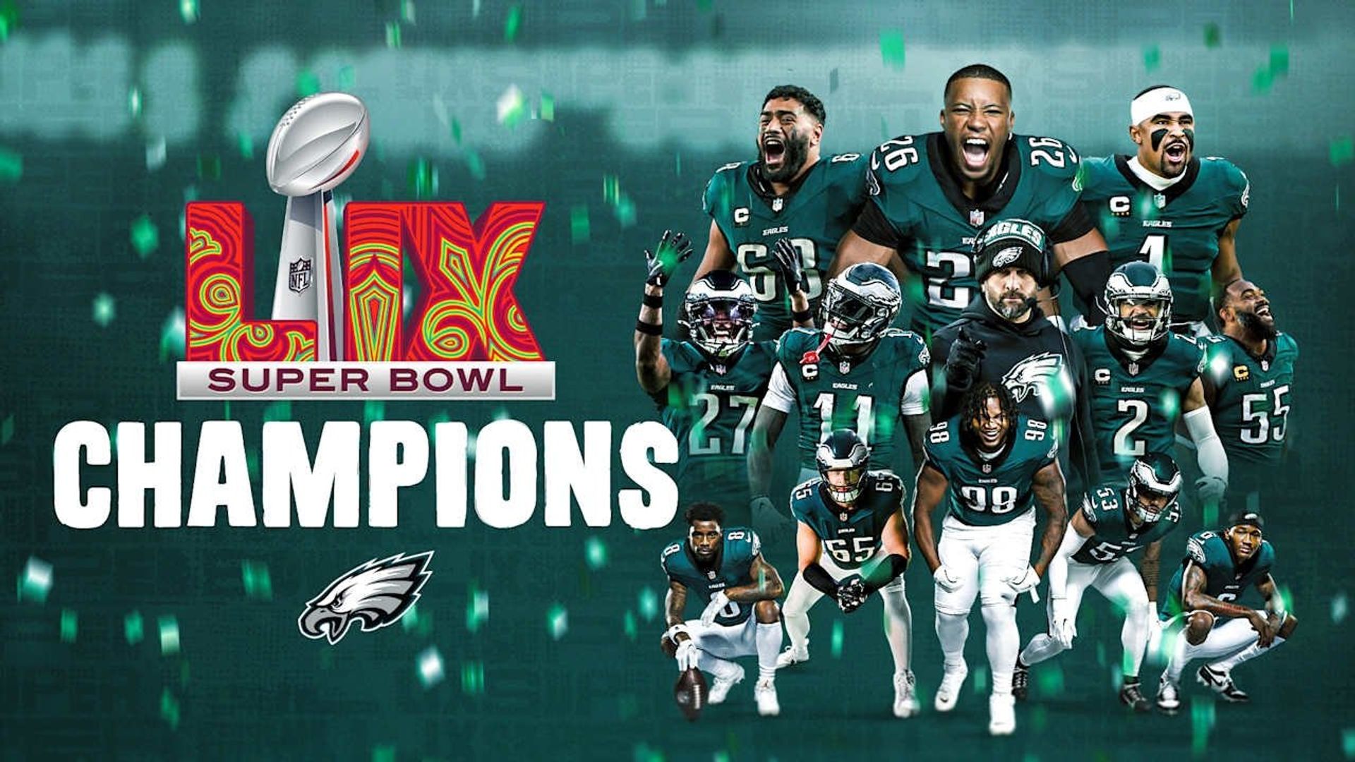 Super Bowl Champions: The 2024 Philadelphia Eagles background