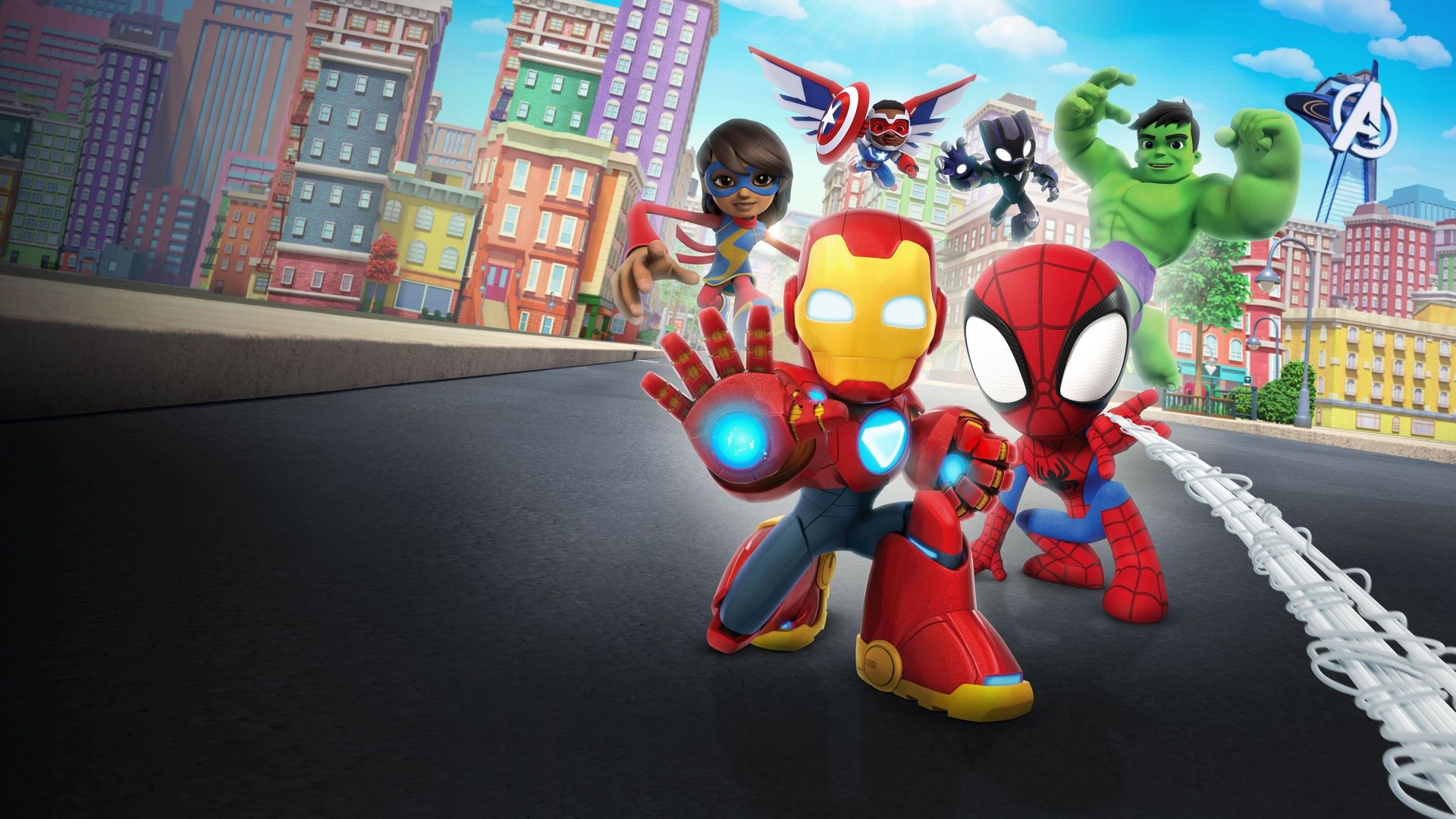 Marvel's Spidey and Iron Man: Avengers Team Up! background