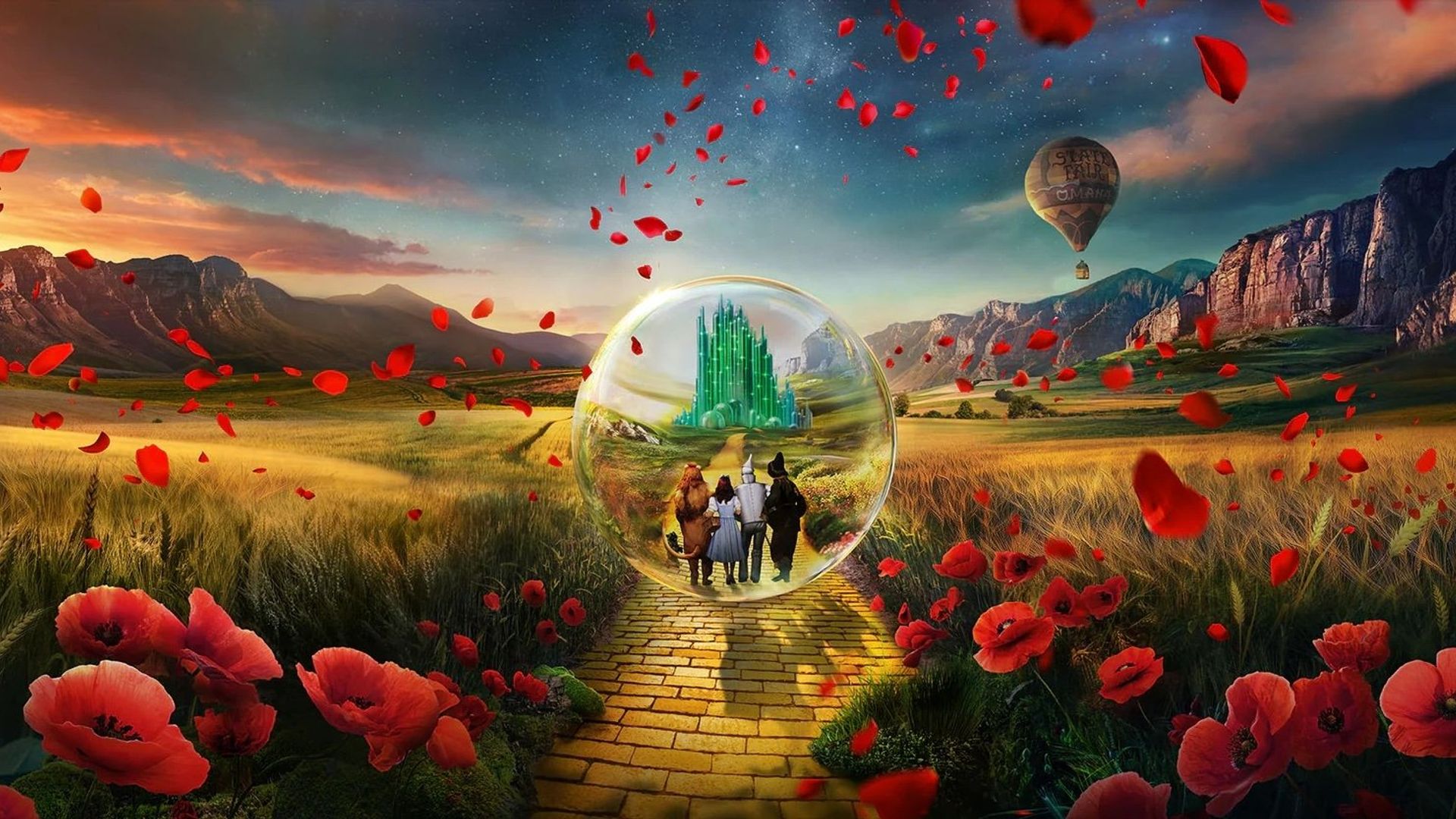 The Wizard of Oz at Sphere background