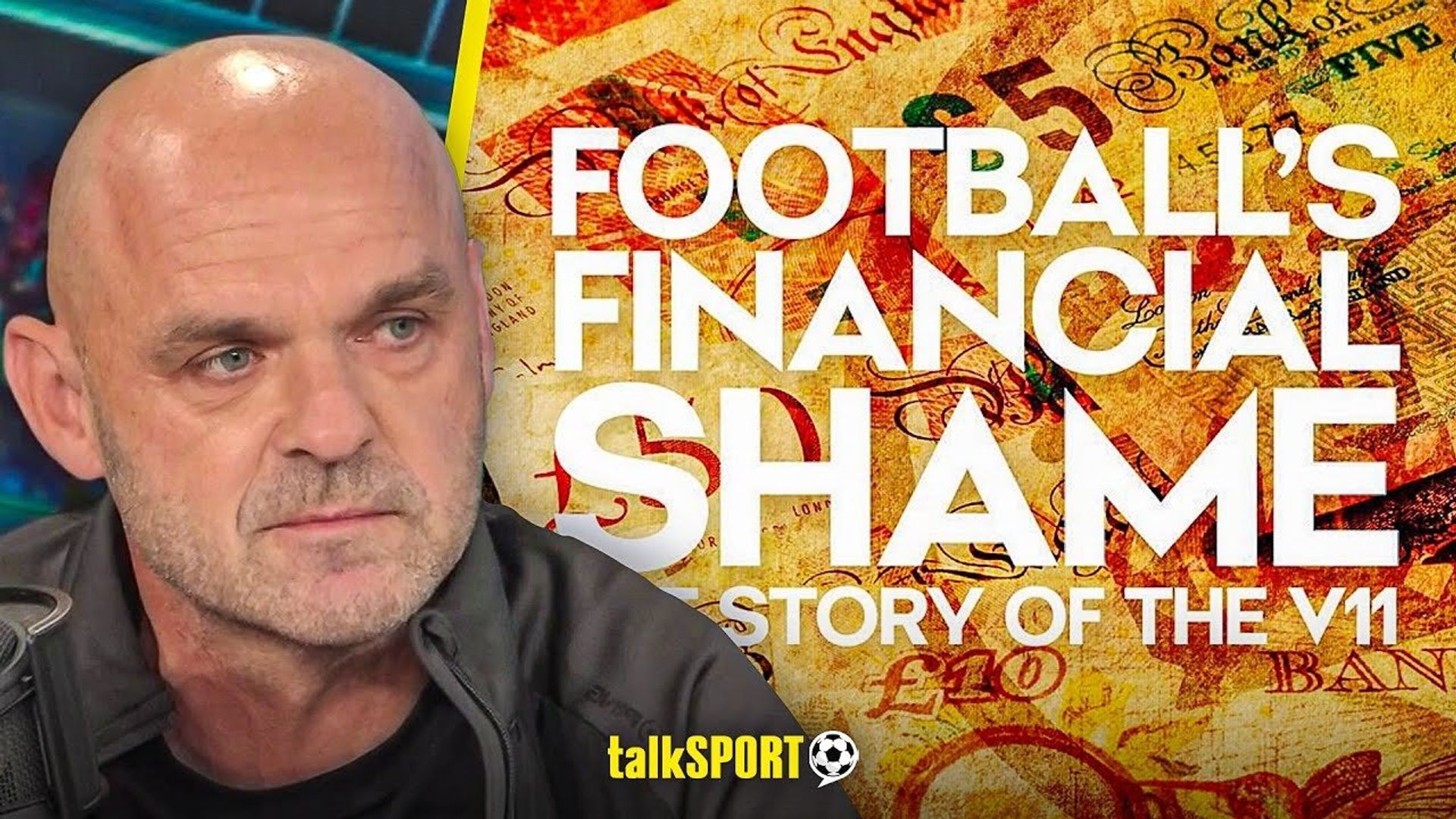 Football's Financial Shame: The Story of the V11 background