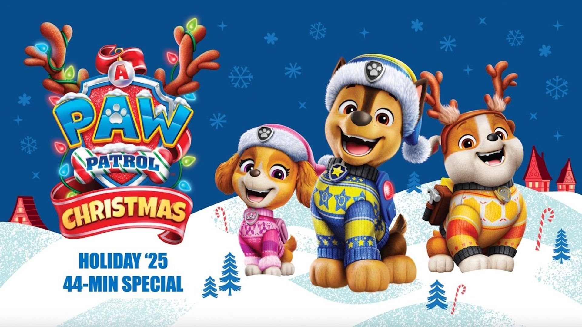 A PAW Patrol Christmas background