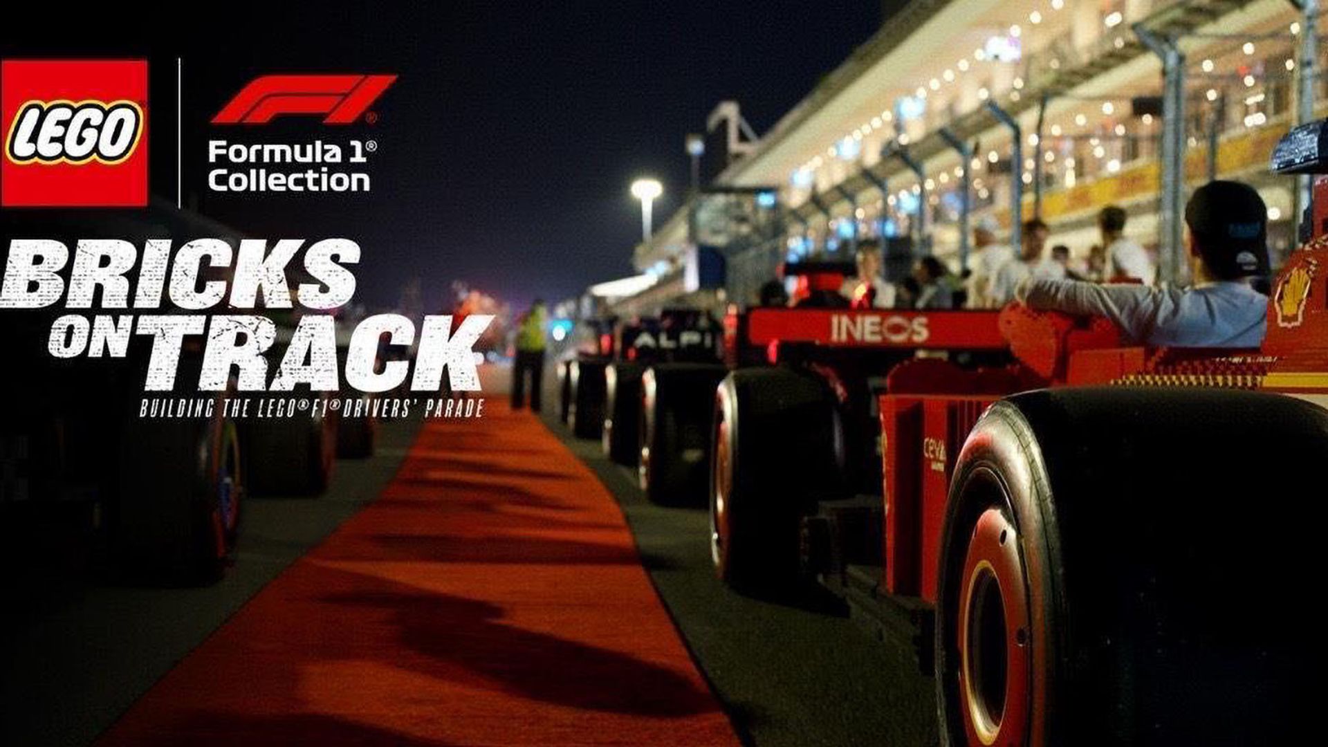 Bricks on Track: Building the LEGO F1 Drivers' Parade background