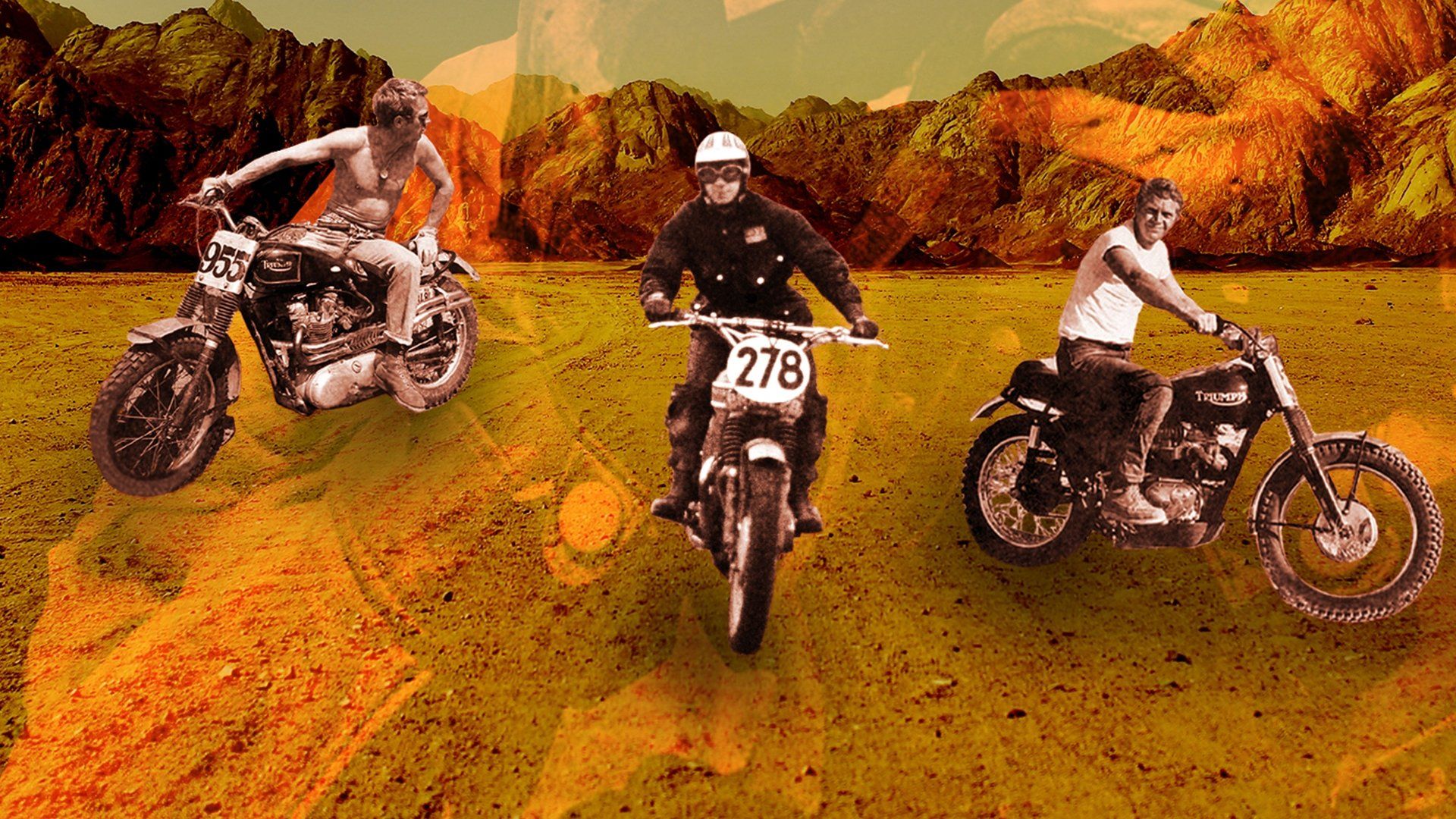 Steve McQueen: Desert Racer background