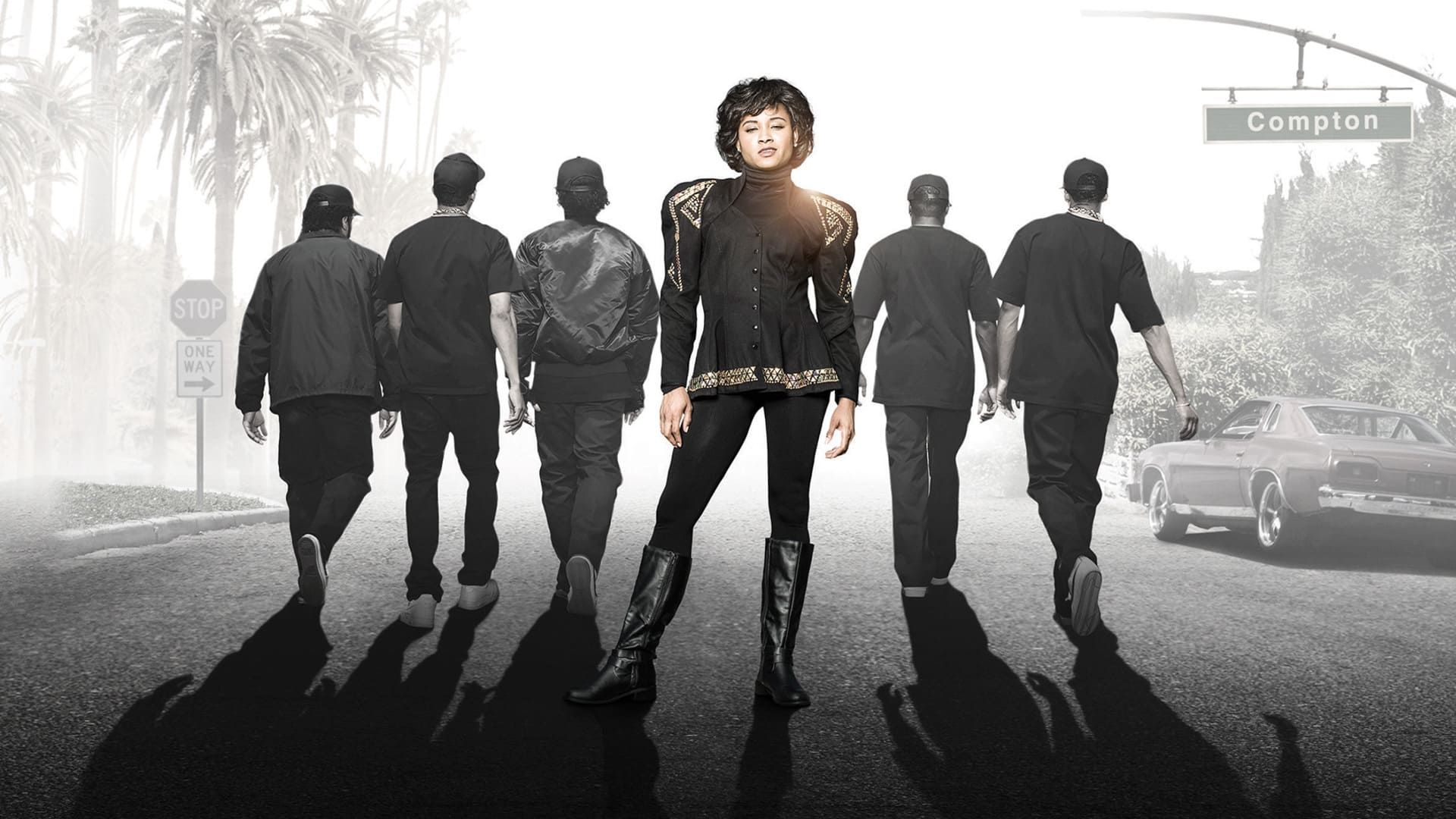 Girl from Compton background