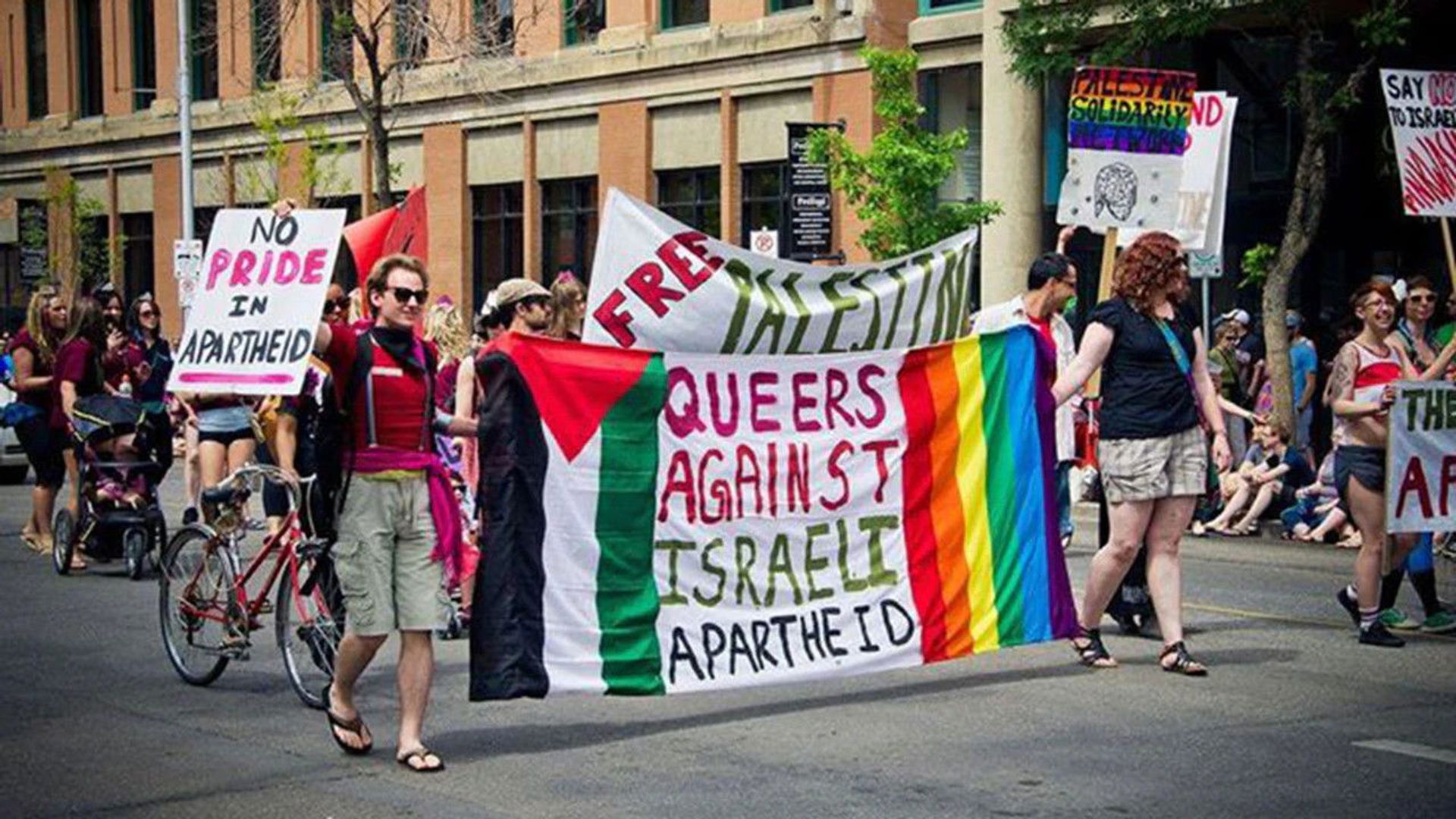 Pinkwashing Exposed: Seattle Fights Back! background