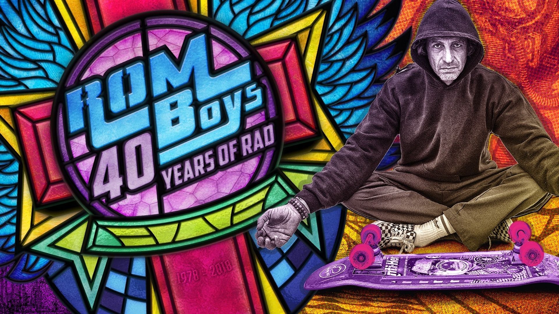 Rom Boys: 40 Years of Rad background