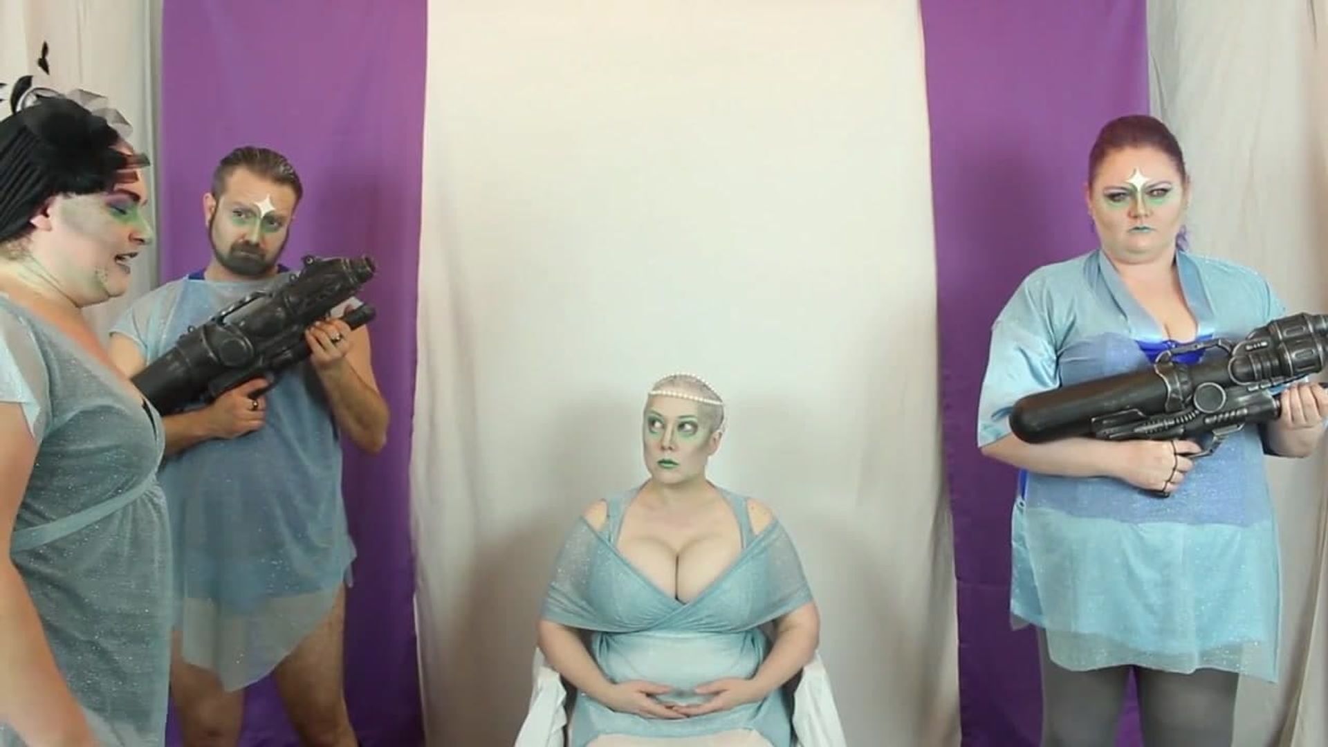 Space Boobs in Space background